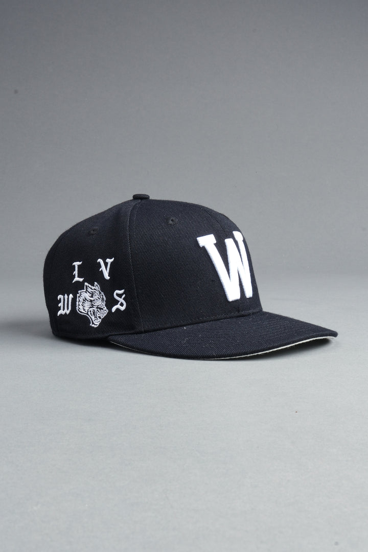 Nuestra Senora Fitted Cap In Black