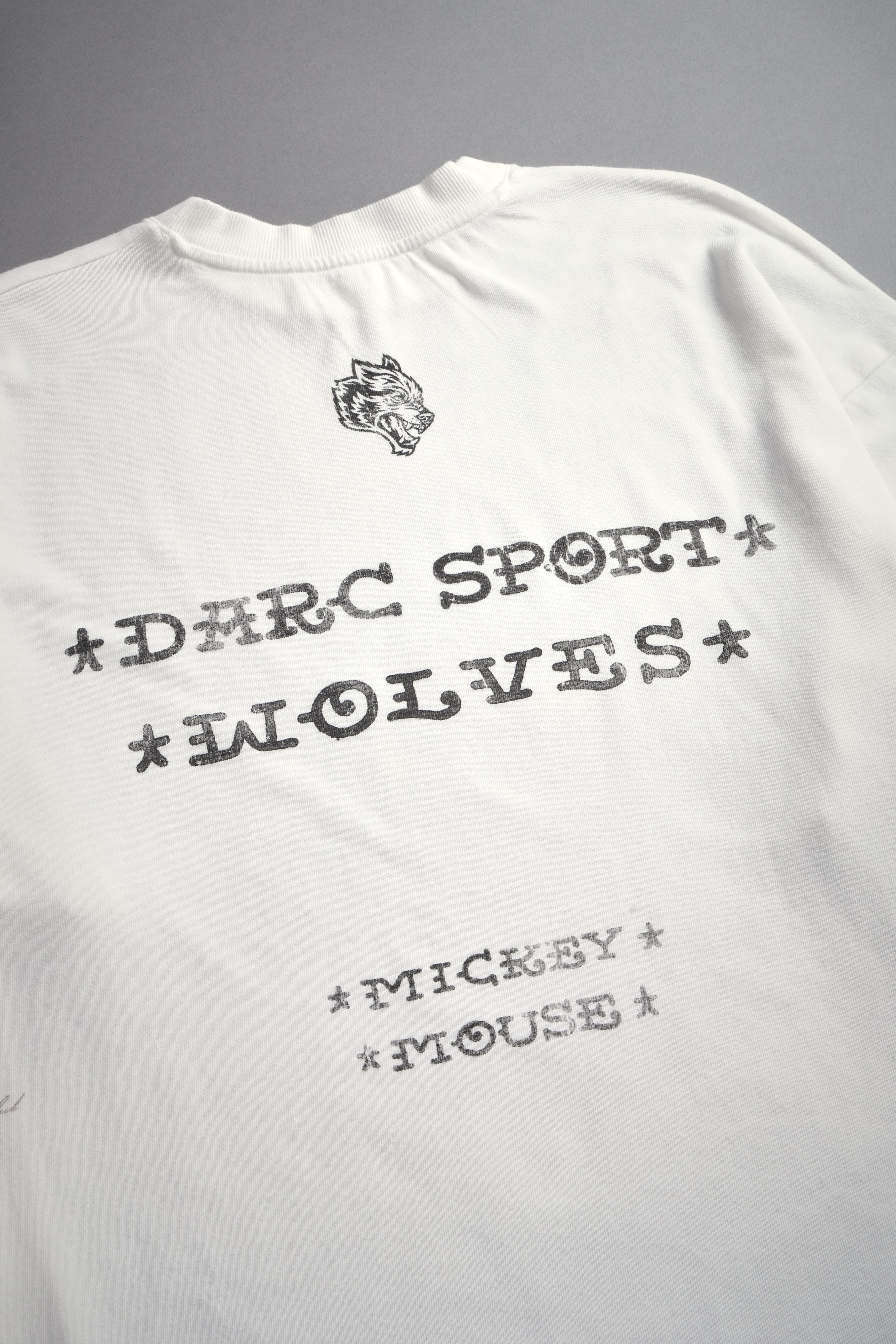 Mickey Mouse Energy Side-By-Side Series Premium Oversized Tee in Cream