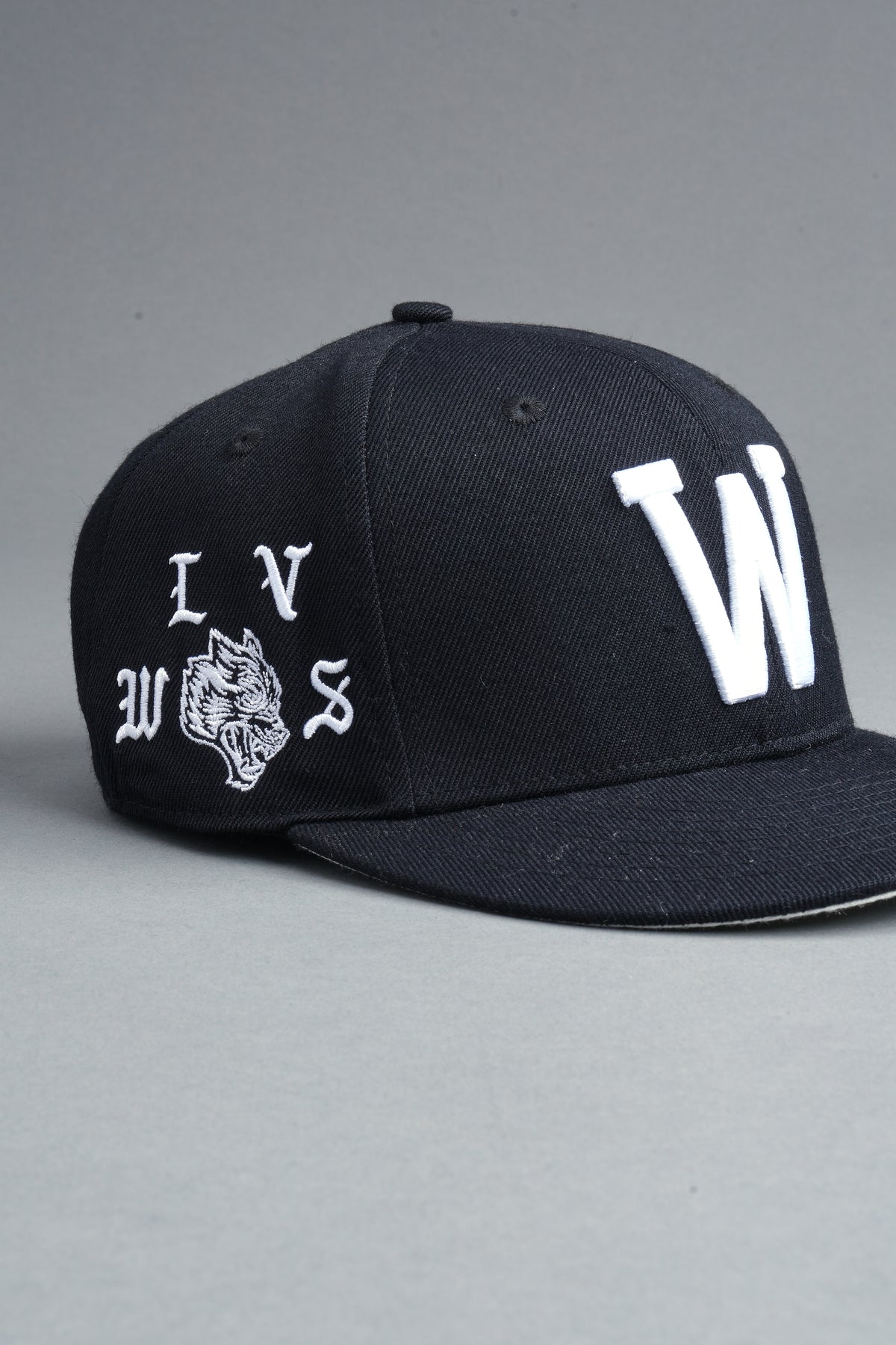 Nuestra Senora Fitted Cap In Black