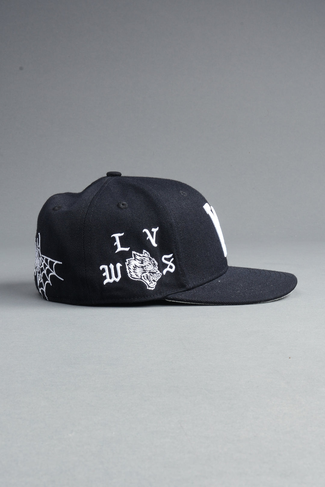 Nuestra Senora Fitted Cap In Black