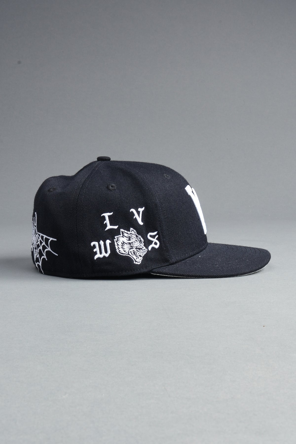 Nuestra Senora Fitted Cap In Black