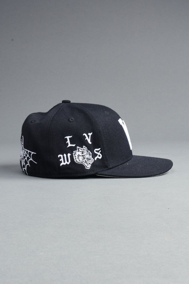 Nuestra Senora Fitted Cap In Black