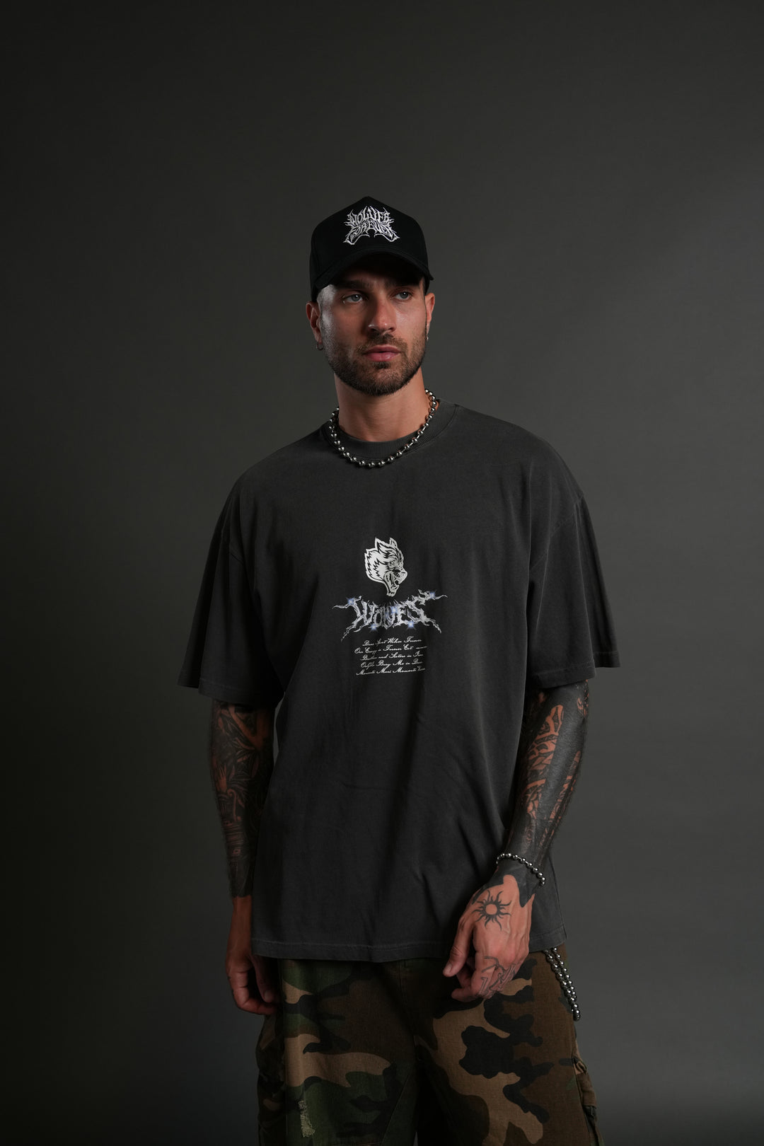 Iron Moth "Premium" Oversized Tee in Wolf Gray