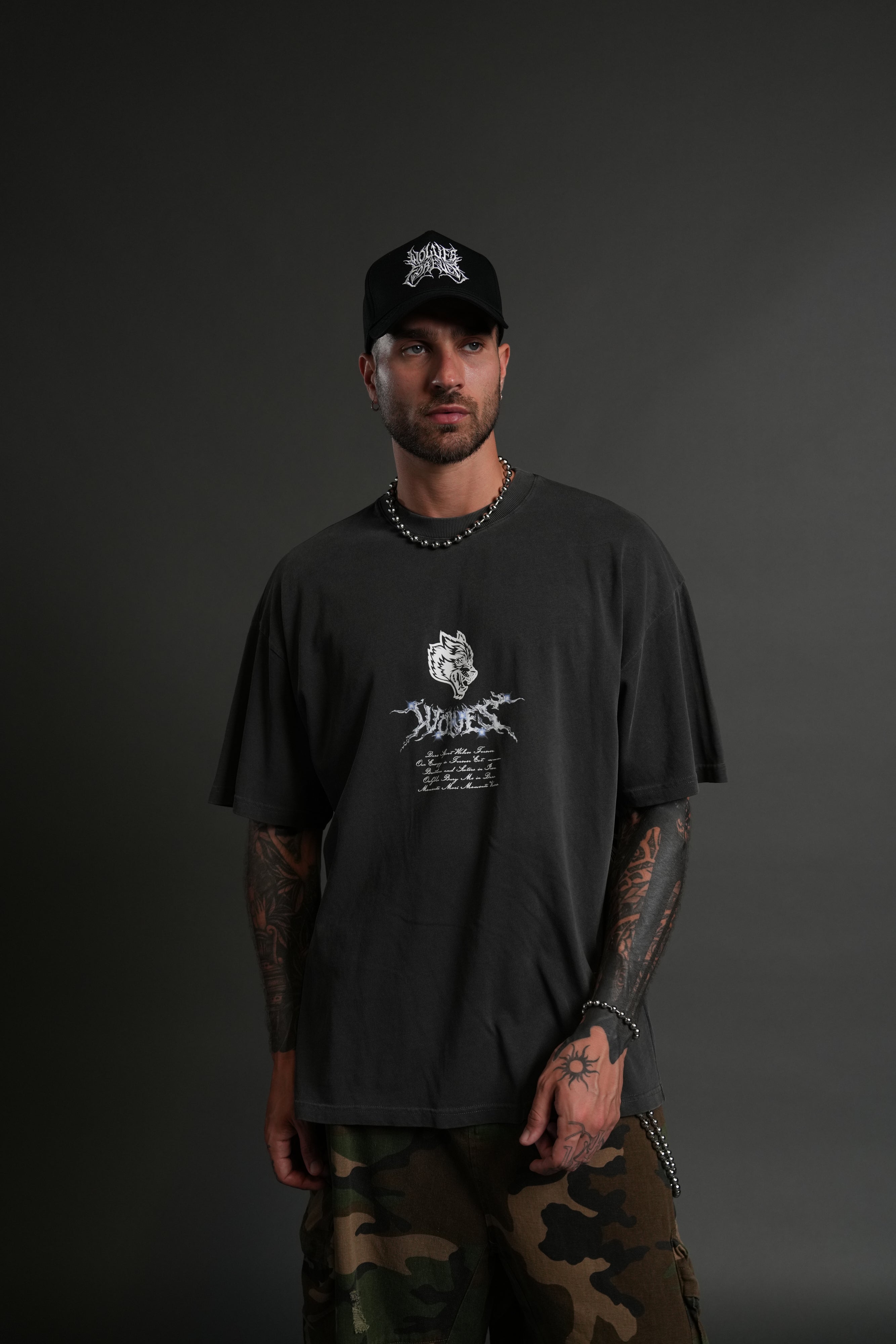 Iron Moth "Premium" Oversized Tee in Wolf Gray