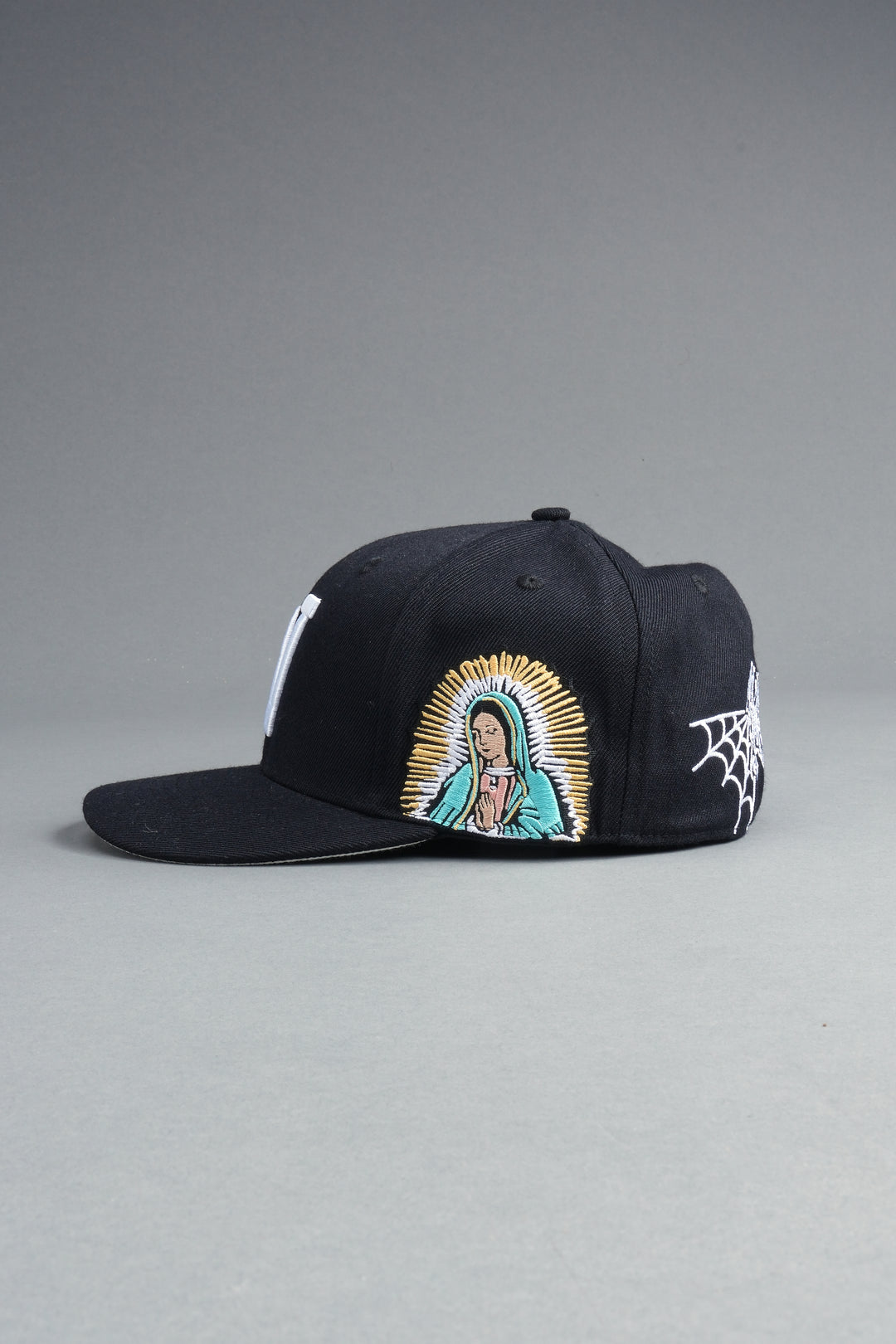 Nuestra Senora Fitted Cap In Black