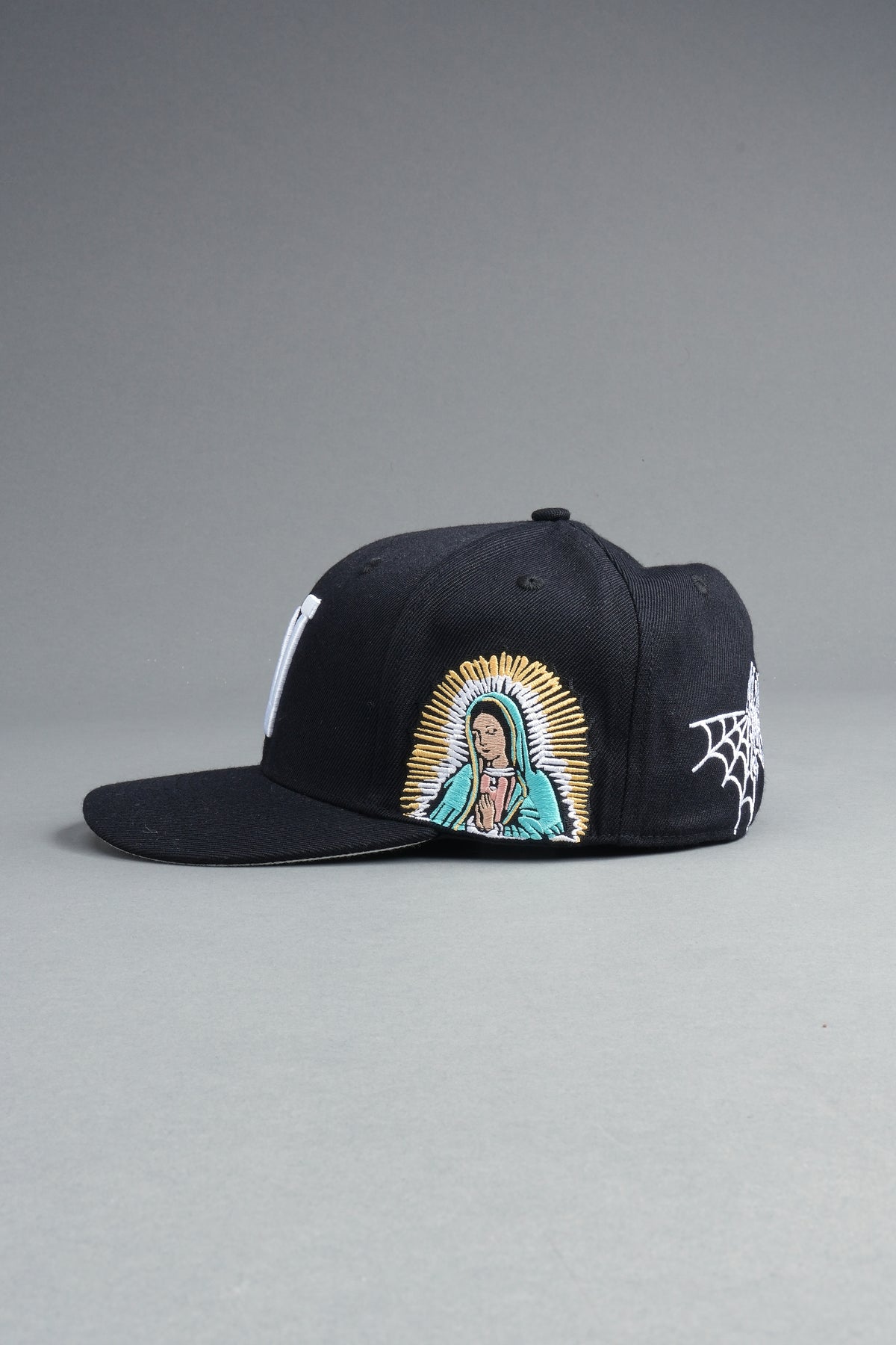 Nuestra Senora Fitted Cap In Black