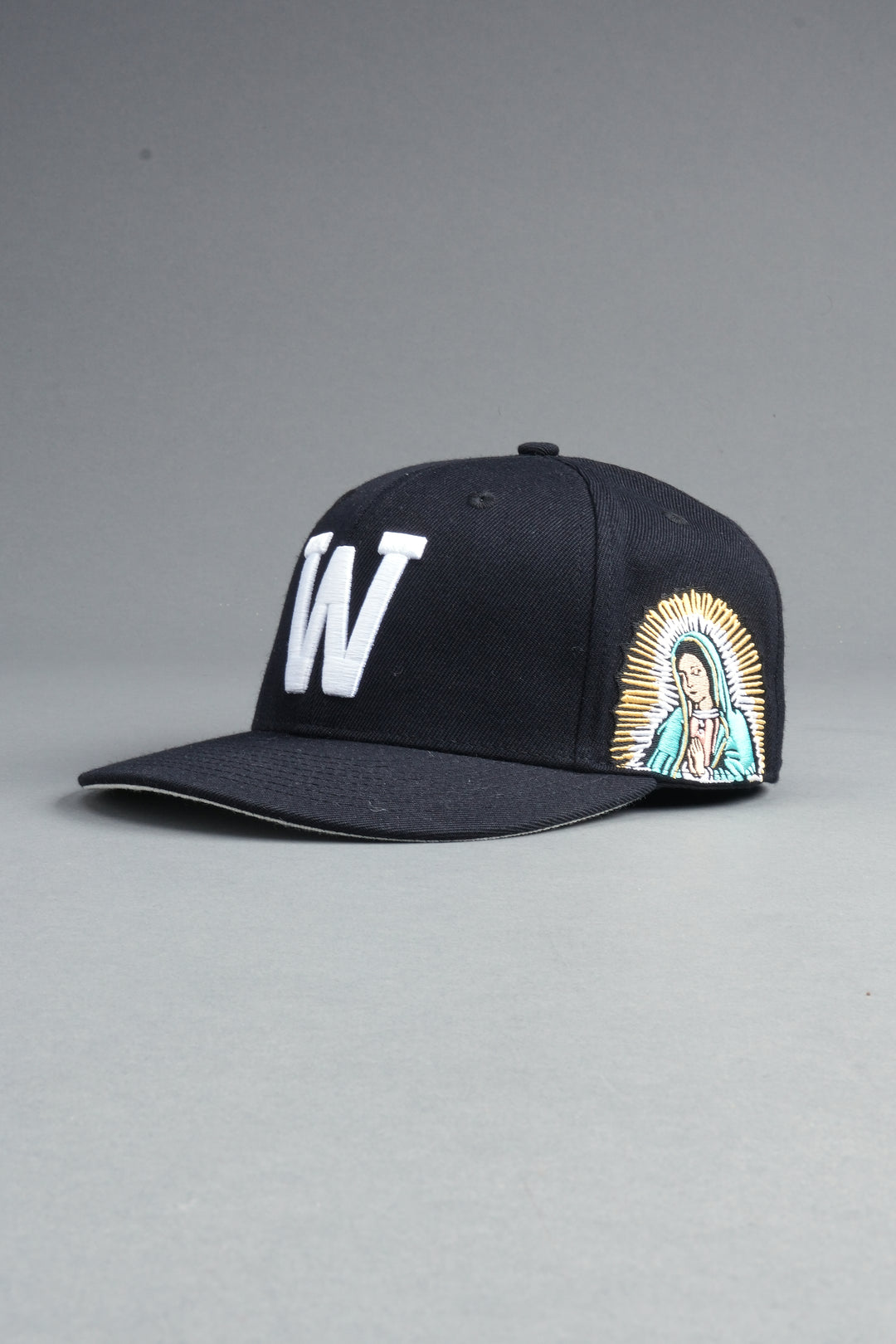 Nuestra Senora Fitted Cap In Black