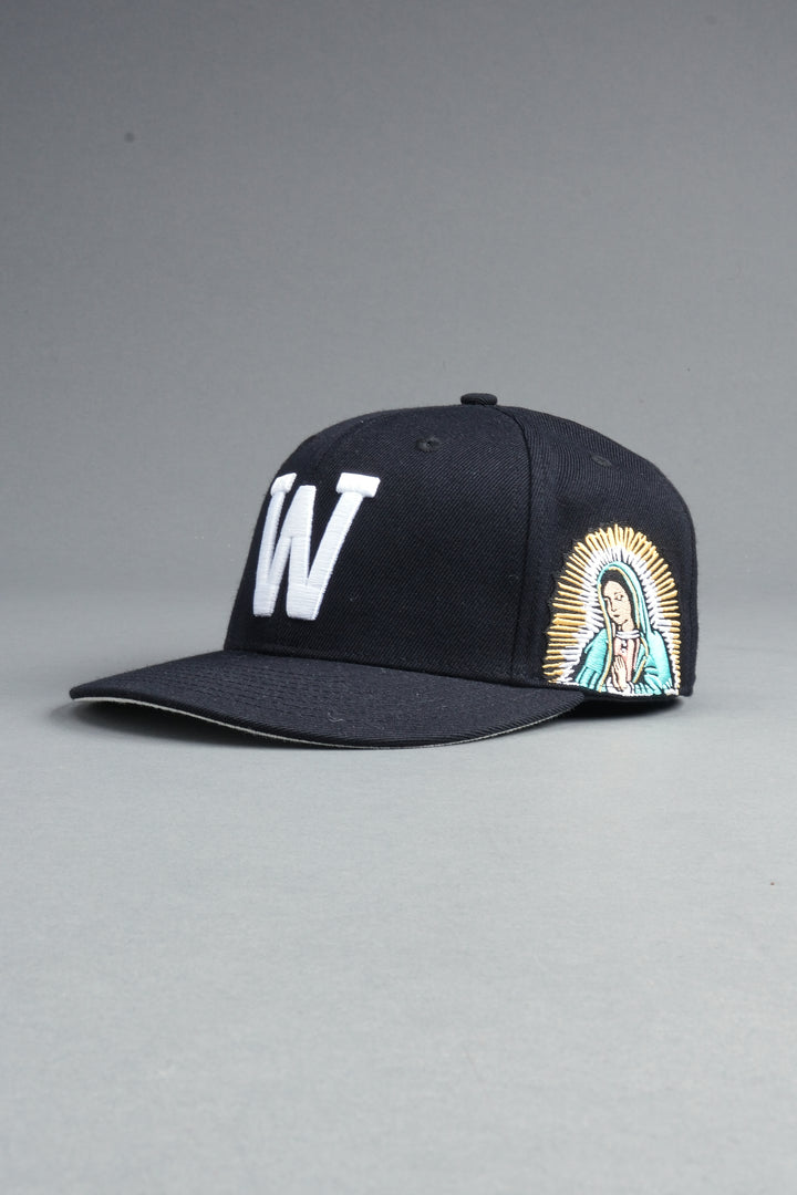 Nuestra Senora Fitted Cap In Black
