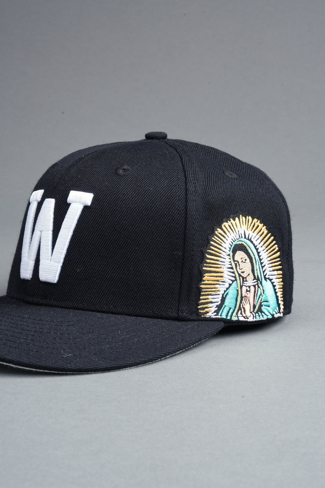 Nuestra Senora Fitted Cap In Black