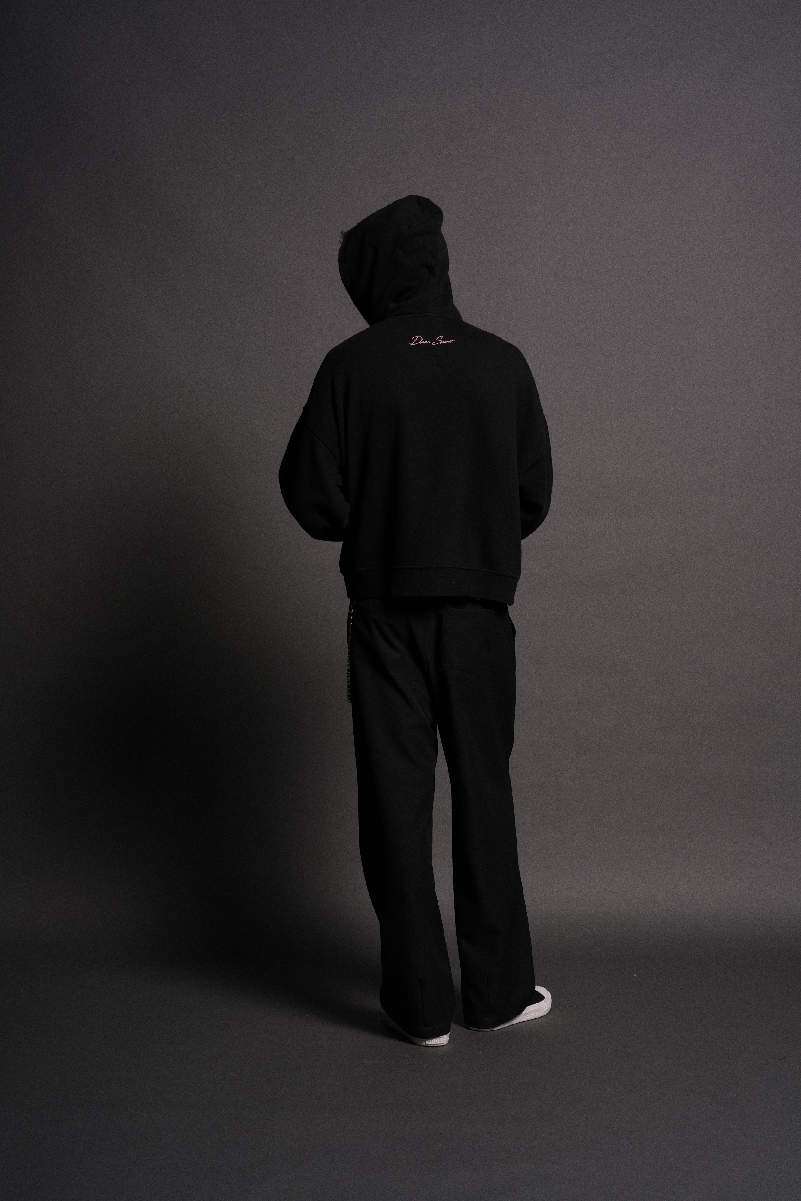 Selina Darco Double Zip Hoodie in Black