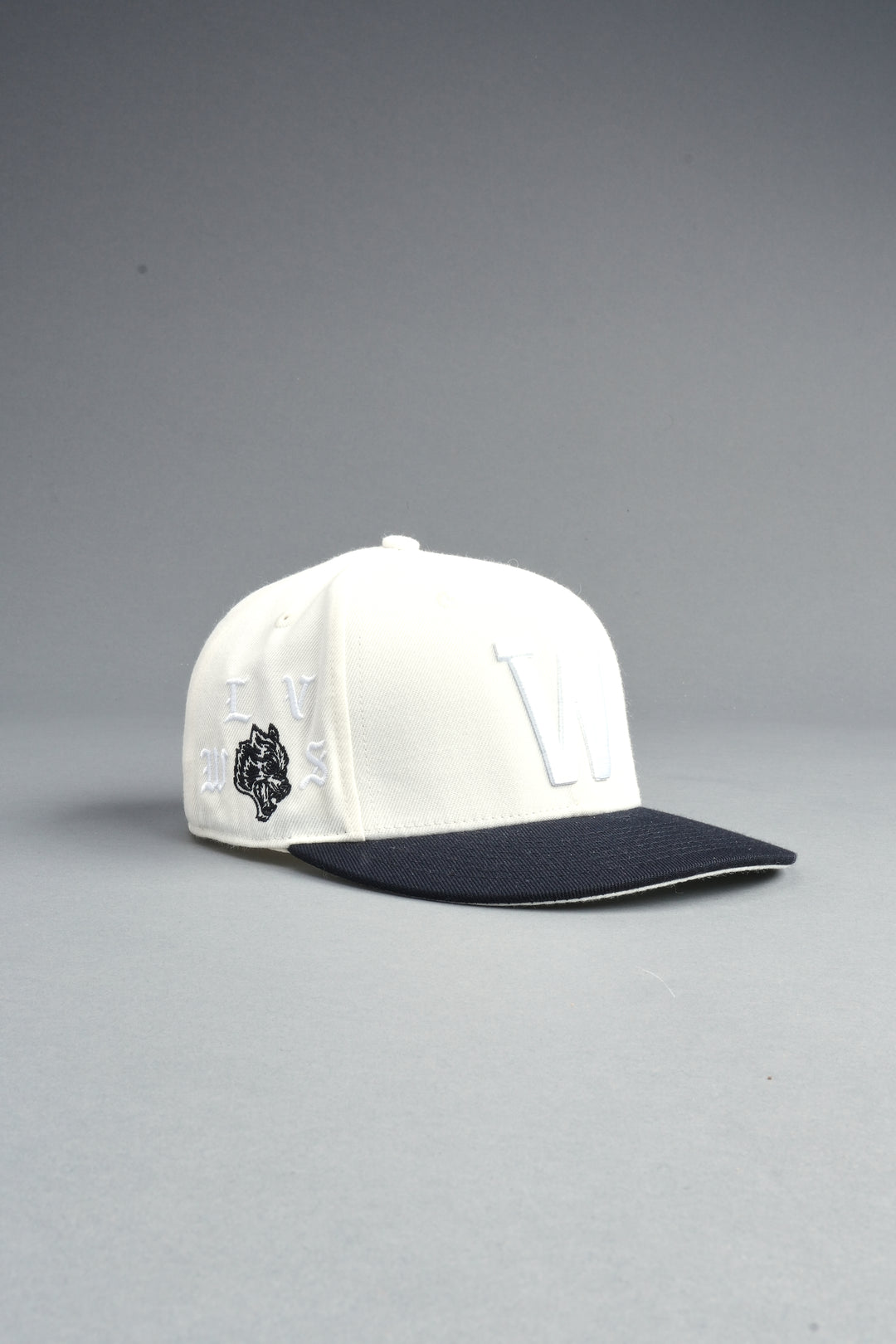 Nuestra Senora Fitted Cap In Cream/Black