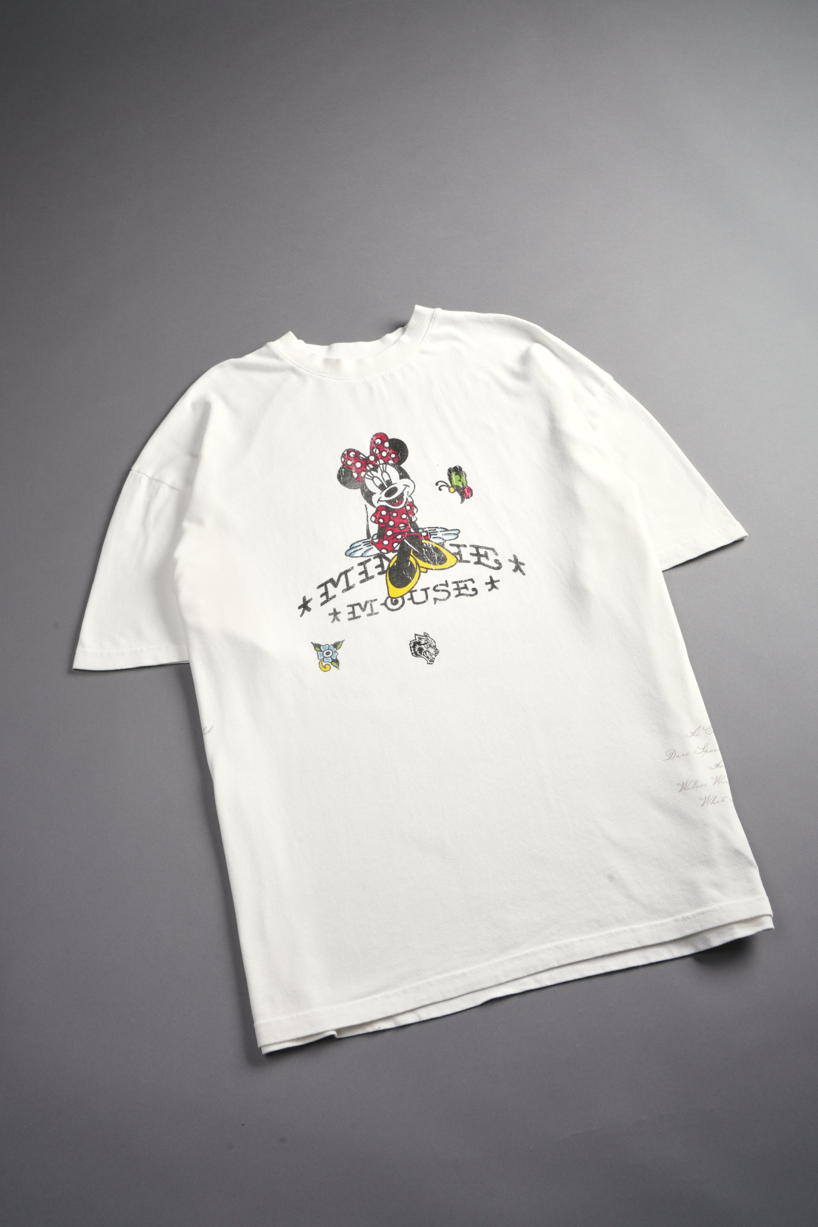 Minnie Mouse Energy  Side-By-Side Series Premium Oversized Tee in Cream