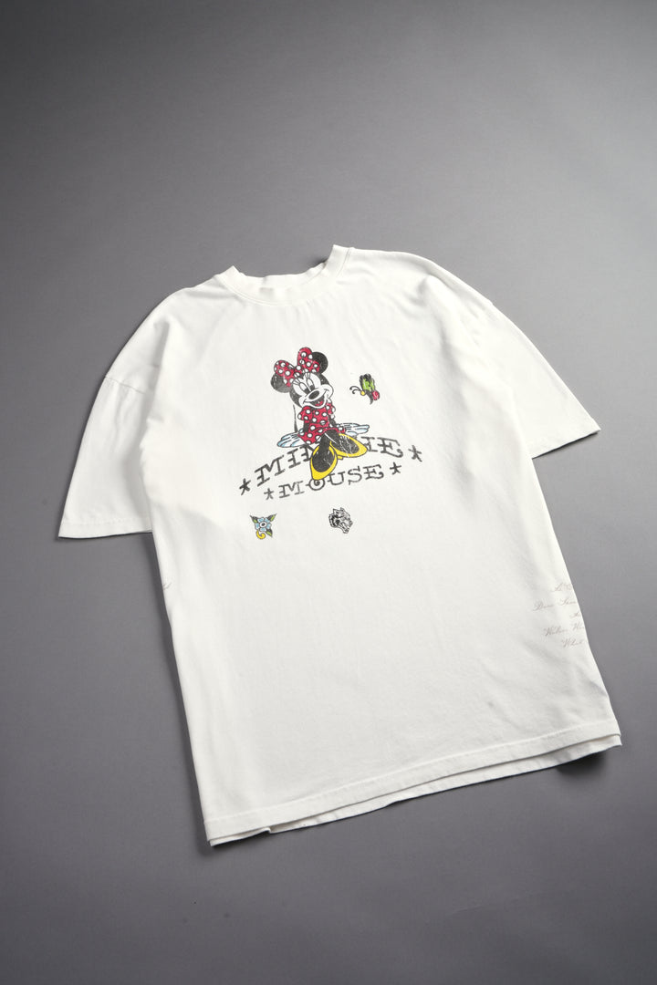 Minnie Mouse Energy  Side-By-Side Series Premium Oversized Tee in Cream