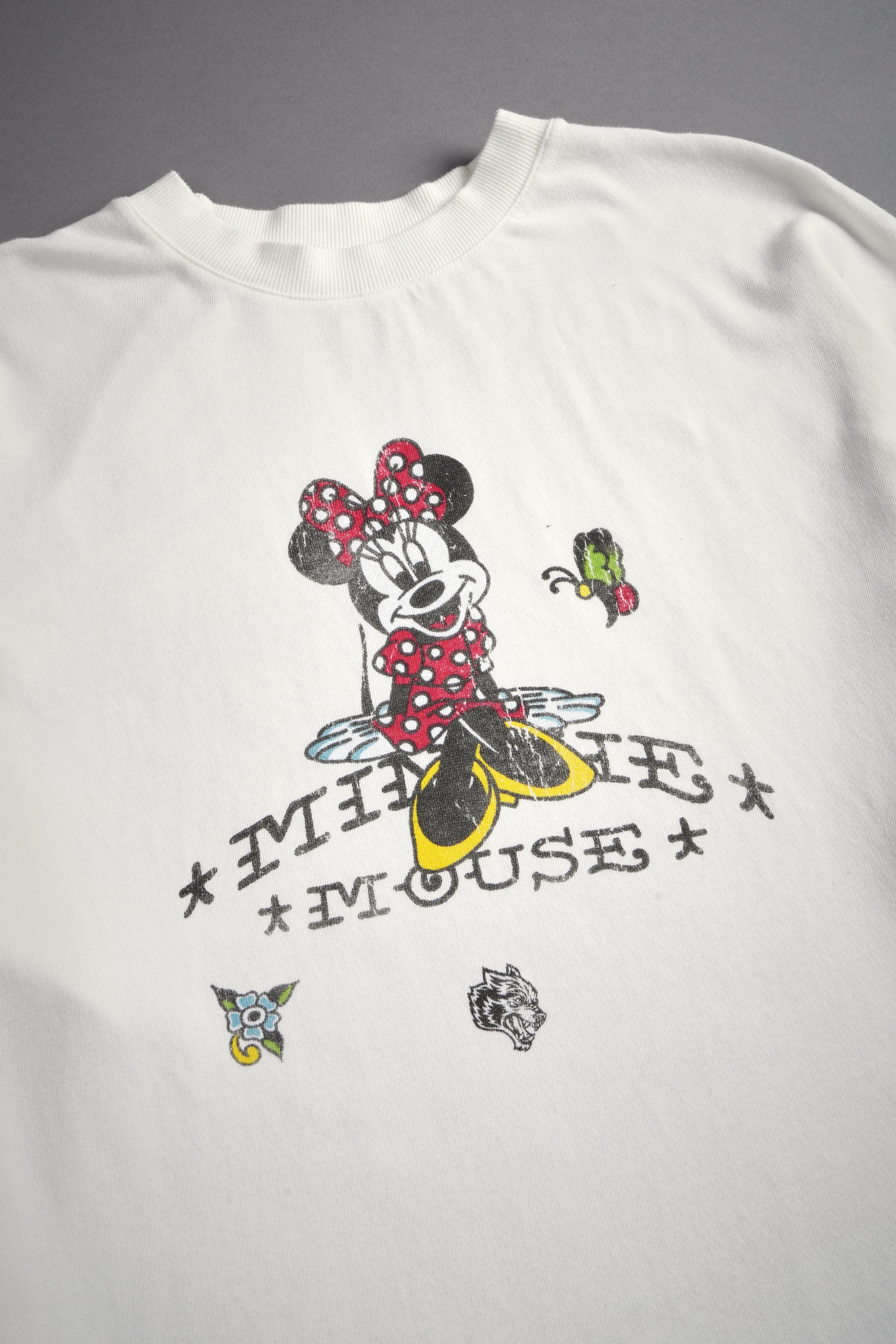 Minnie Mouse Energy  Side-By-Side Series Premium Oversized Tee in Cream