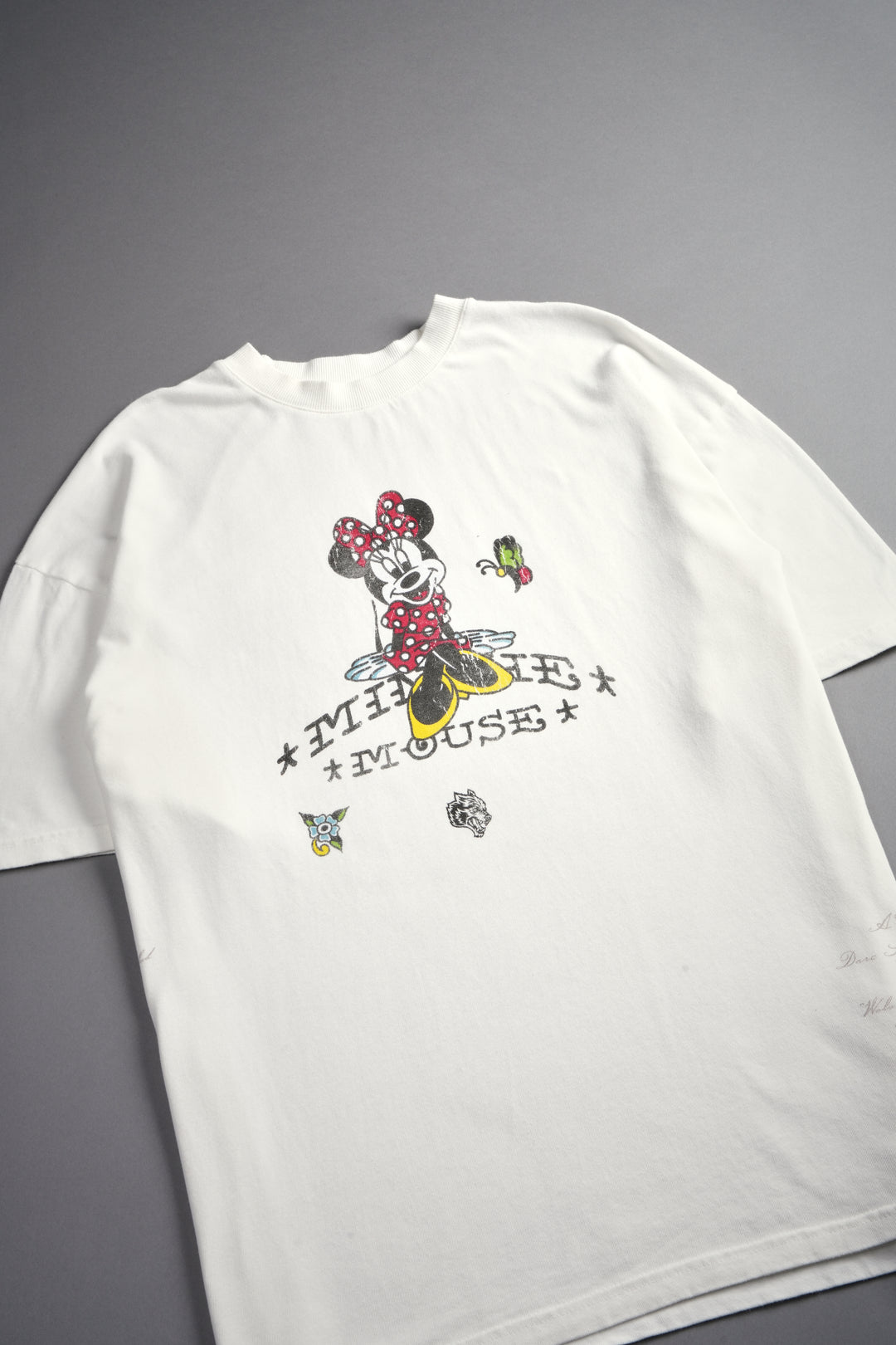 Minnie Mouse Energy  Side-By-Side Series Premium Oversized Tee in Cream