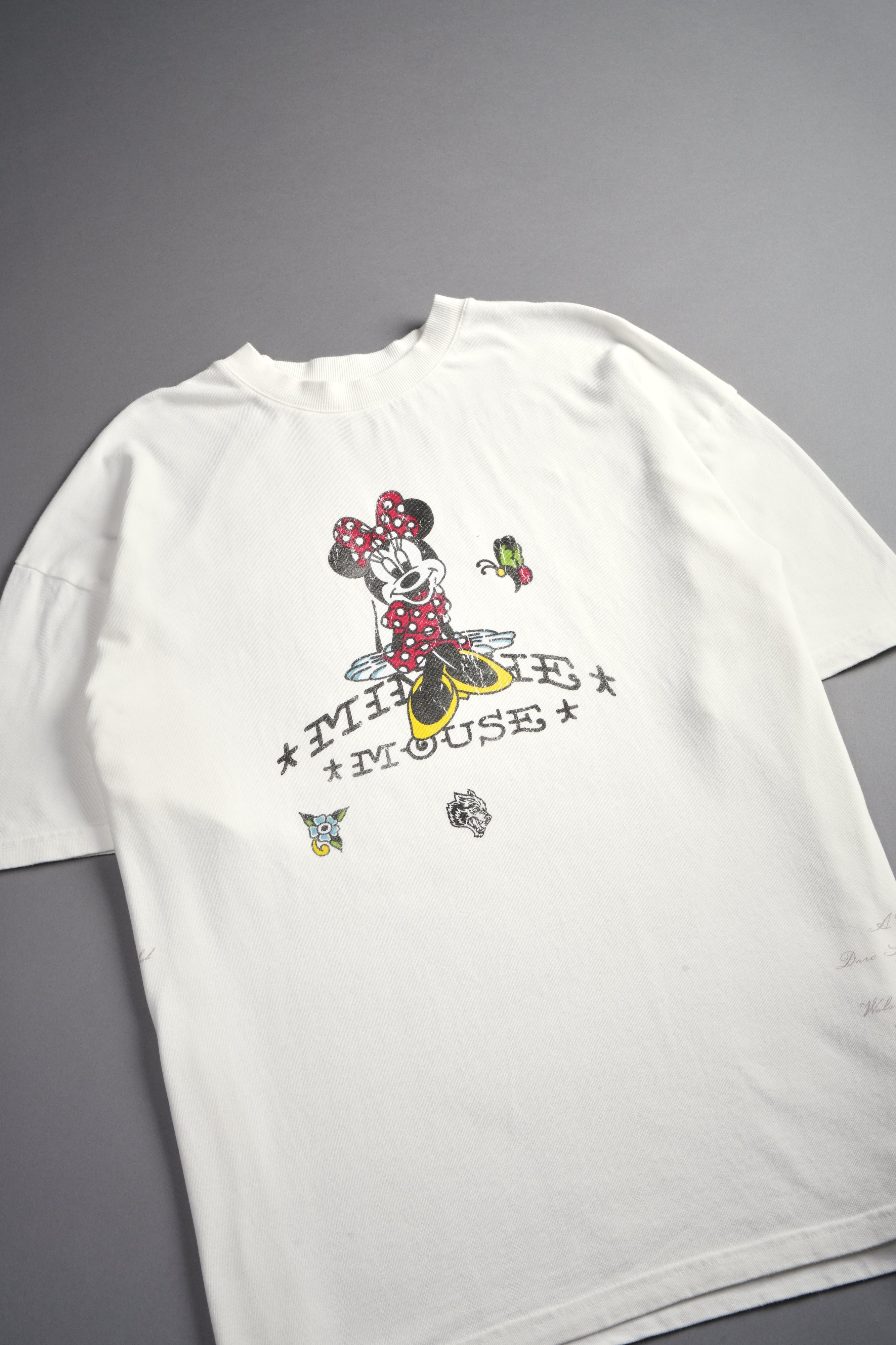 Minnie Mouse Energy  Side-By-Side Series Premium Oversized Tee in Cream