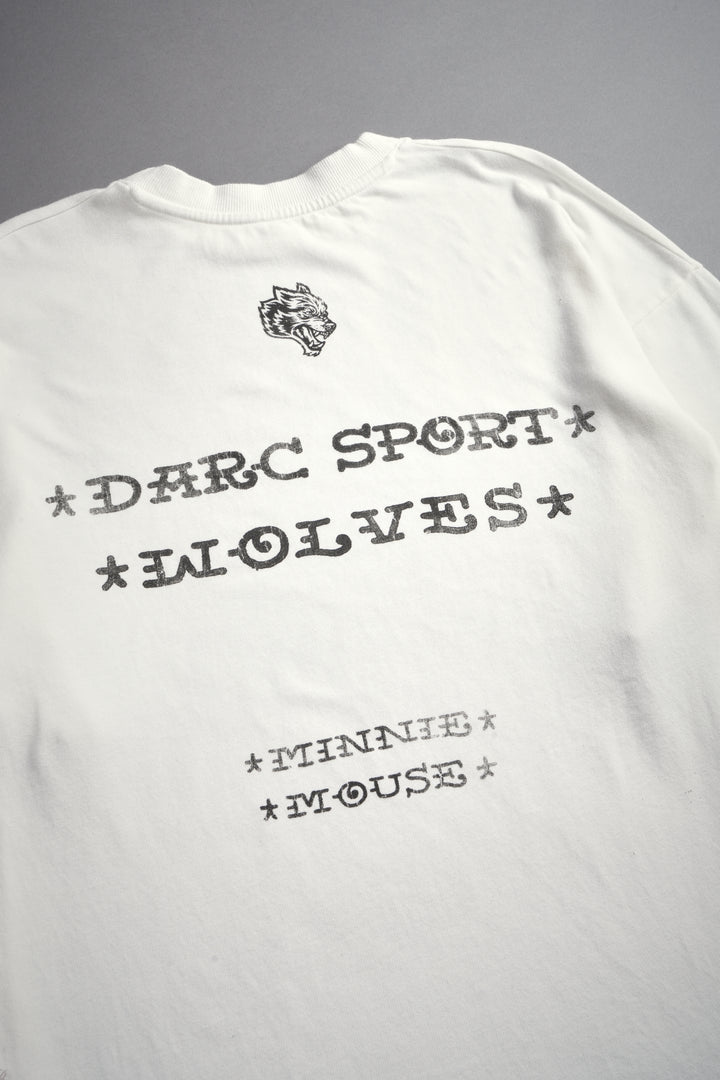 Minnie Mouse Energy  Side-By-Side Series Premium Oversized Tee in Cream