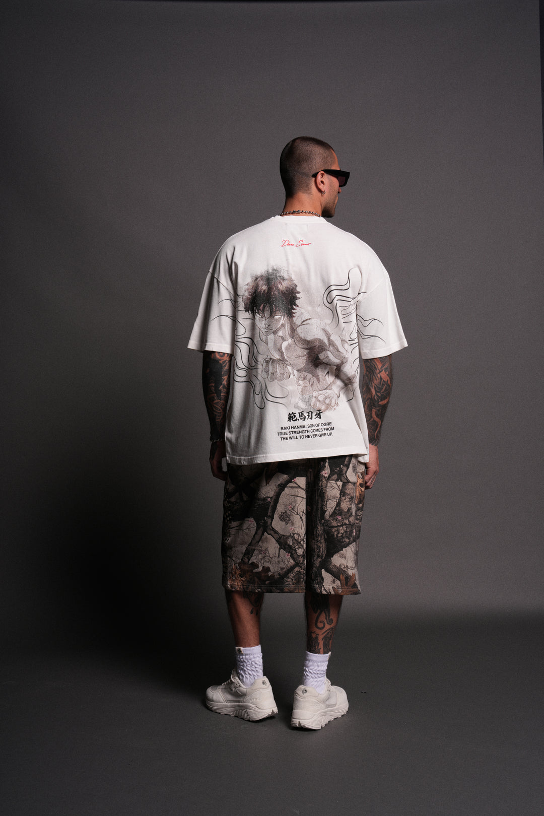 The Champion "Premium" Oversized Tee in Cream