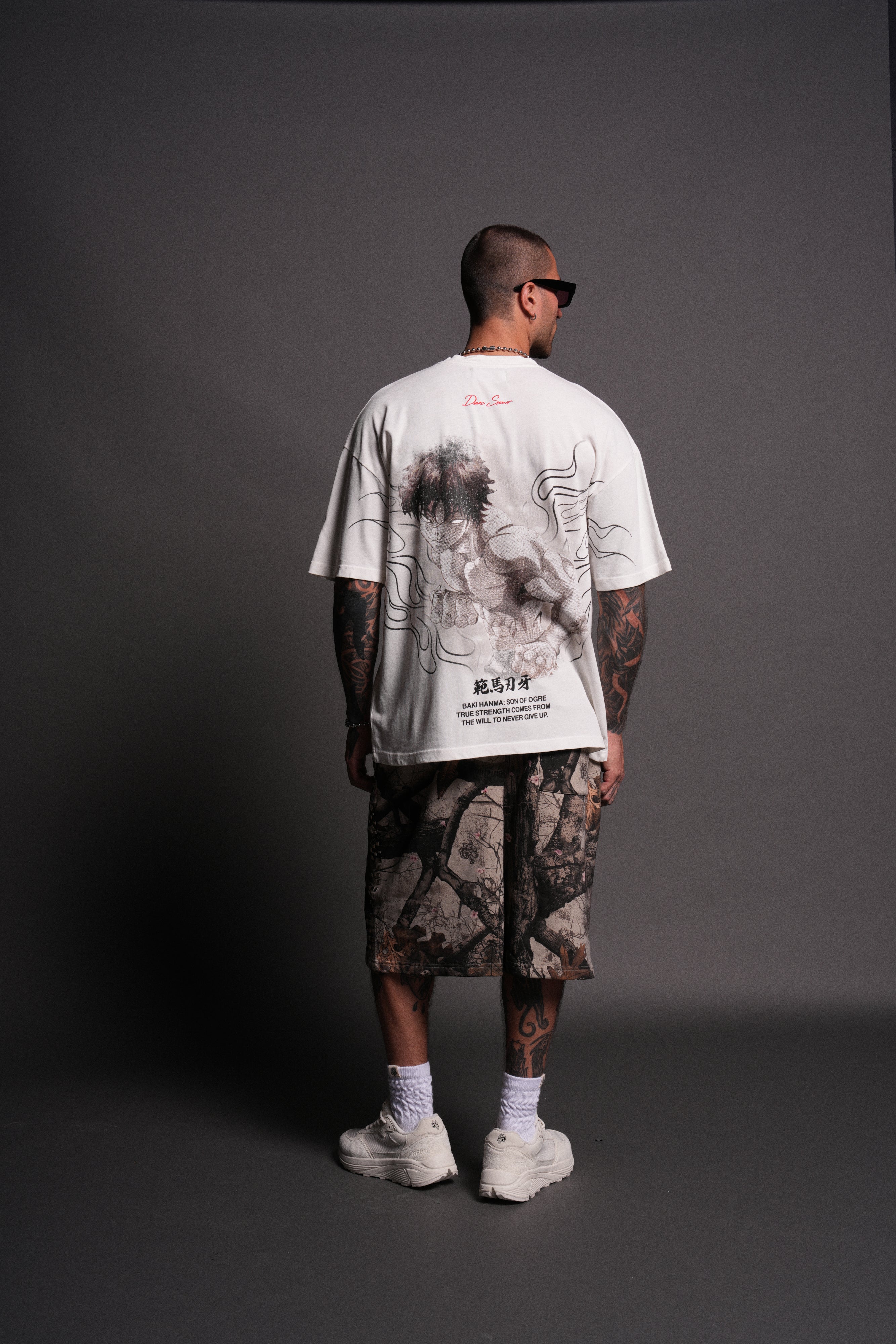 The Champion "Premium" Oversized Tee in Cream