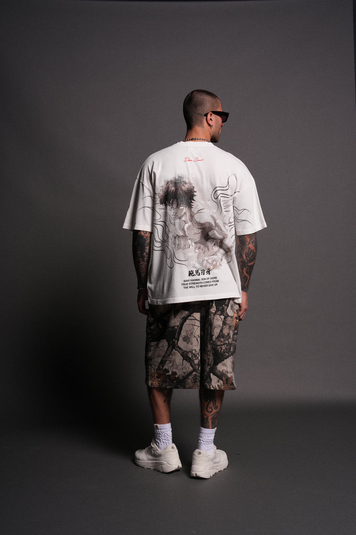 The Champion "Premium" Oversized Tee in Cream