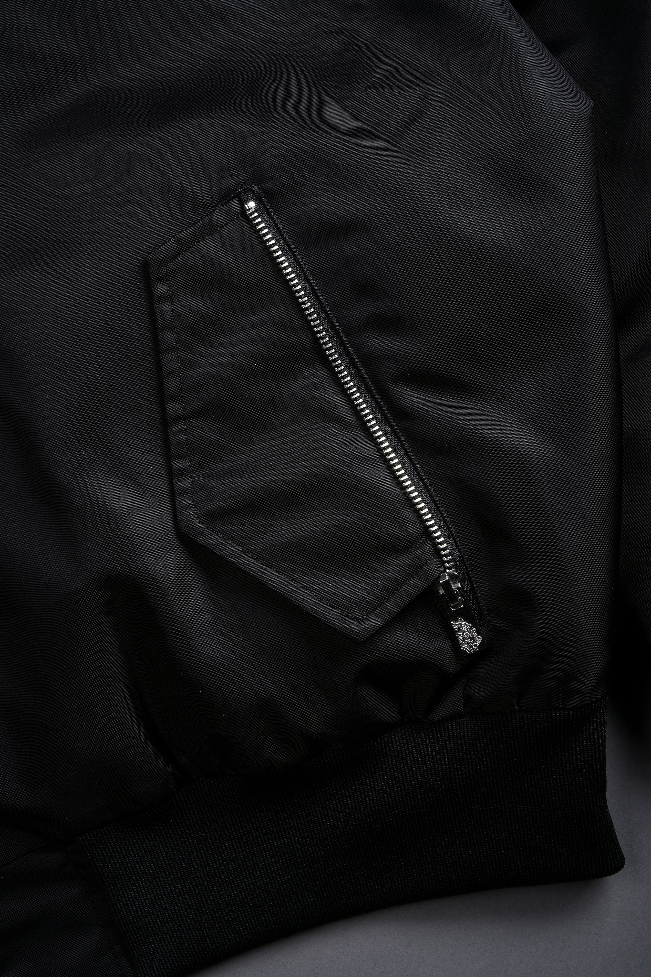Fear Is My Ally Vicious Nylon Bomber Jacket in Black – DarcSport