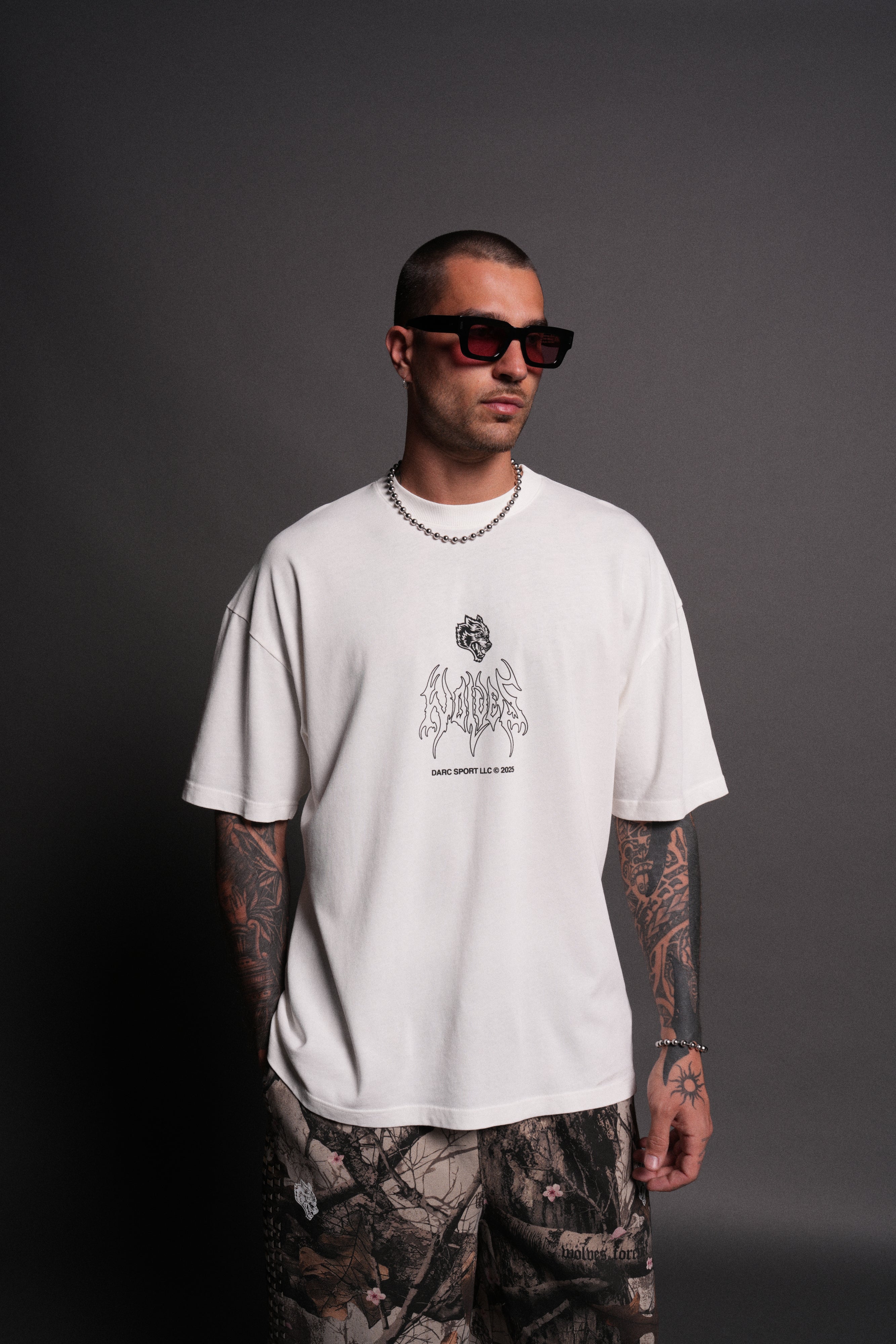 The Champion "Premium" Oversized Tee in Cream