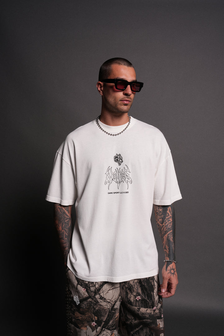 The Champion "Premium" Oversized Tee in Cream