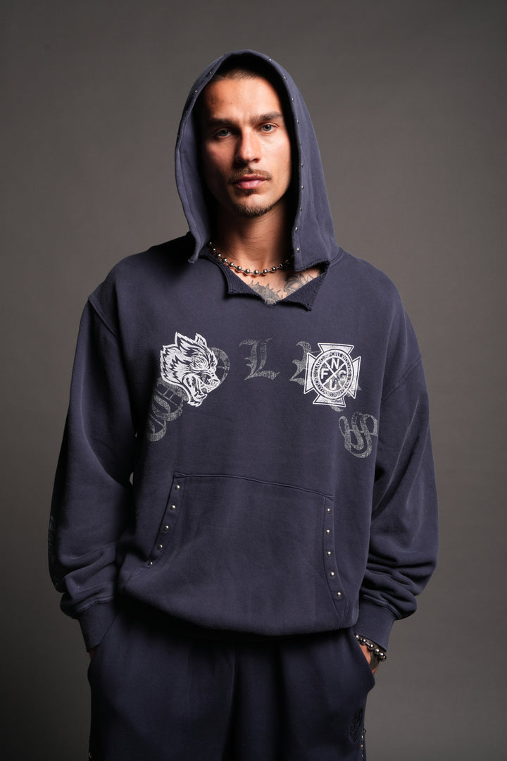 Our Legacy Dempsey Hoodie In Navy