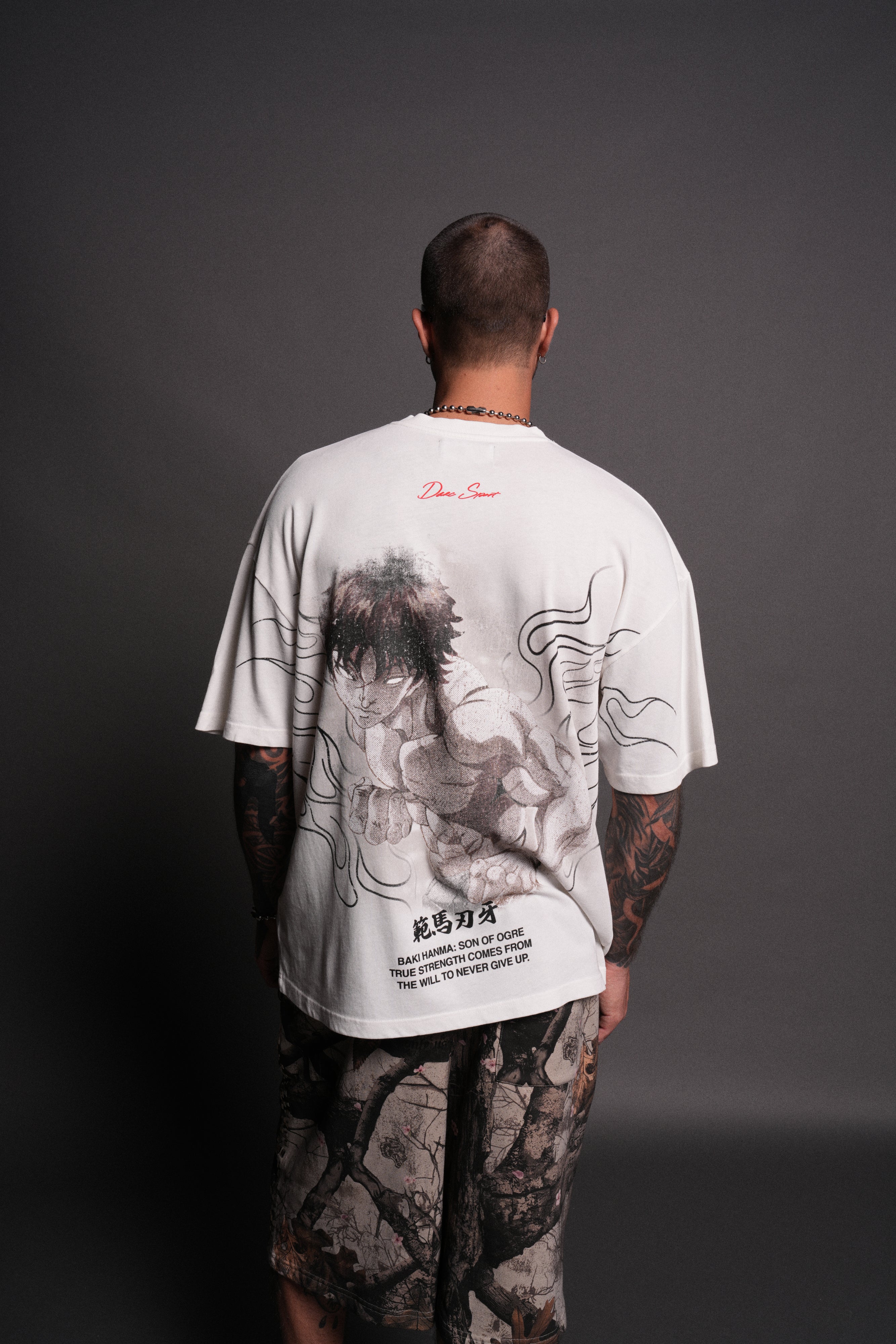 The Champion "Premium" Oversized Tee in Cream
