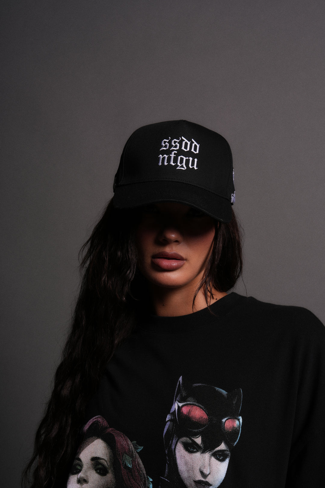 Surrounded by Wolves 5 Panel Hat in Black