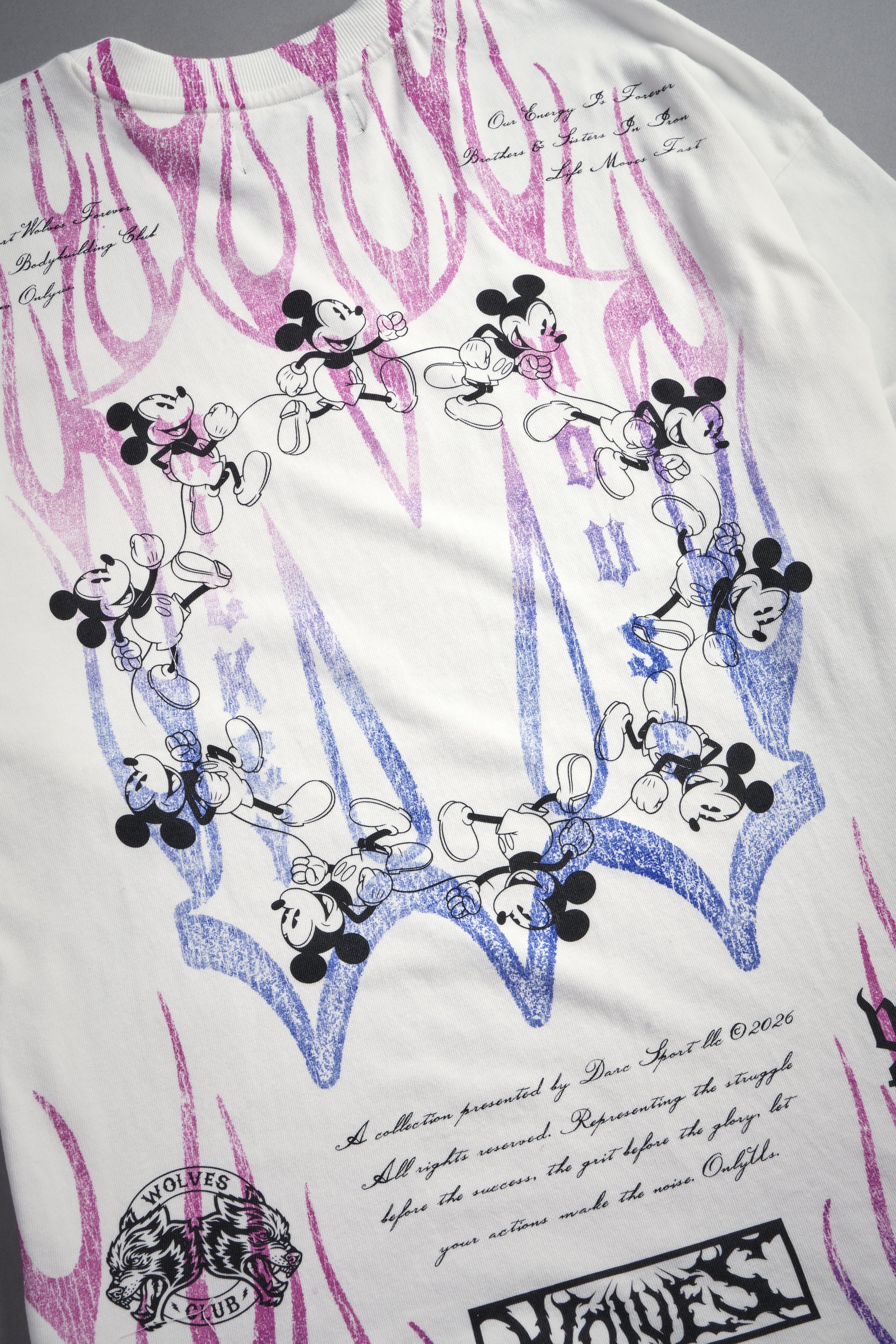 Mickey Forever Premium Oversized Tee in Cream