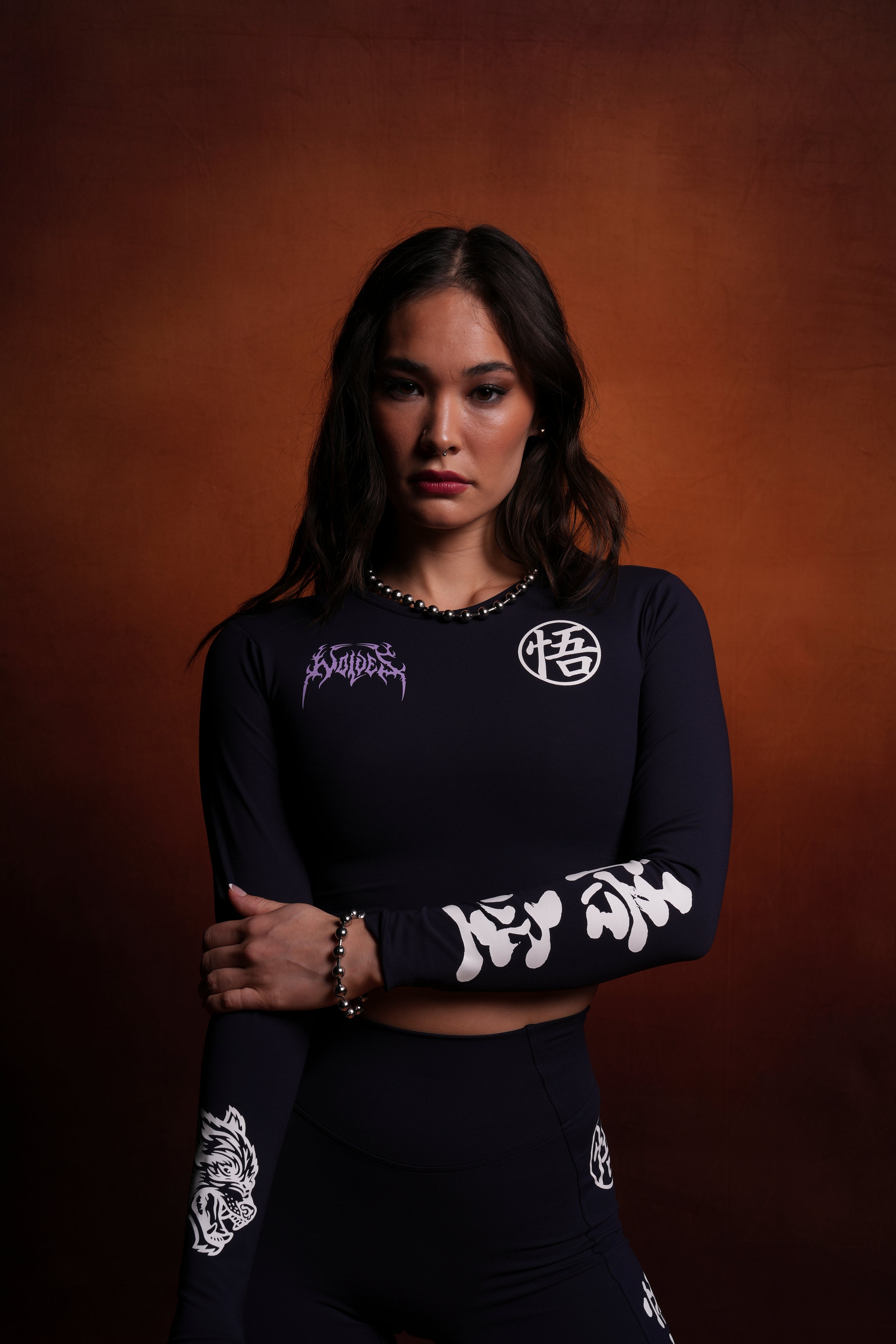 Go Wolves L/S "Energy" Top in Nightshade