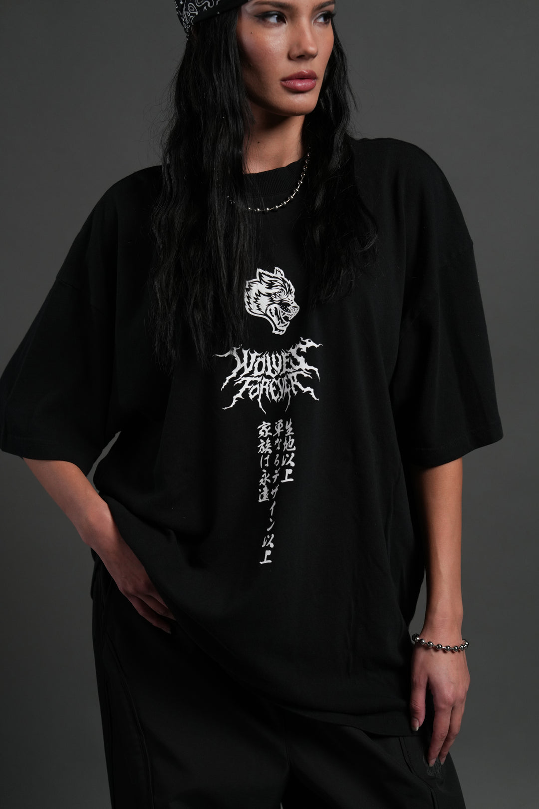 Demon Within "Premium" Oversized Tee in Black