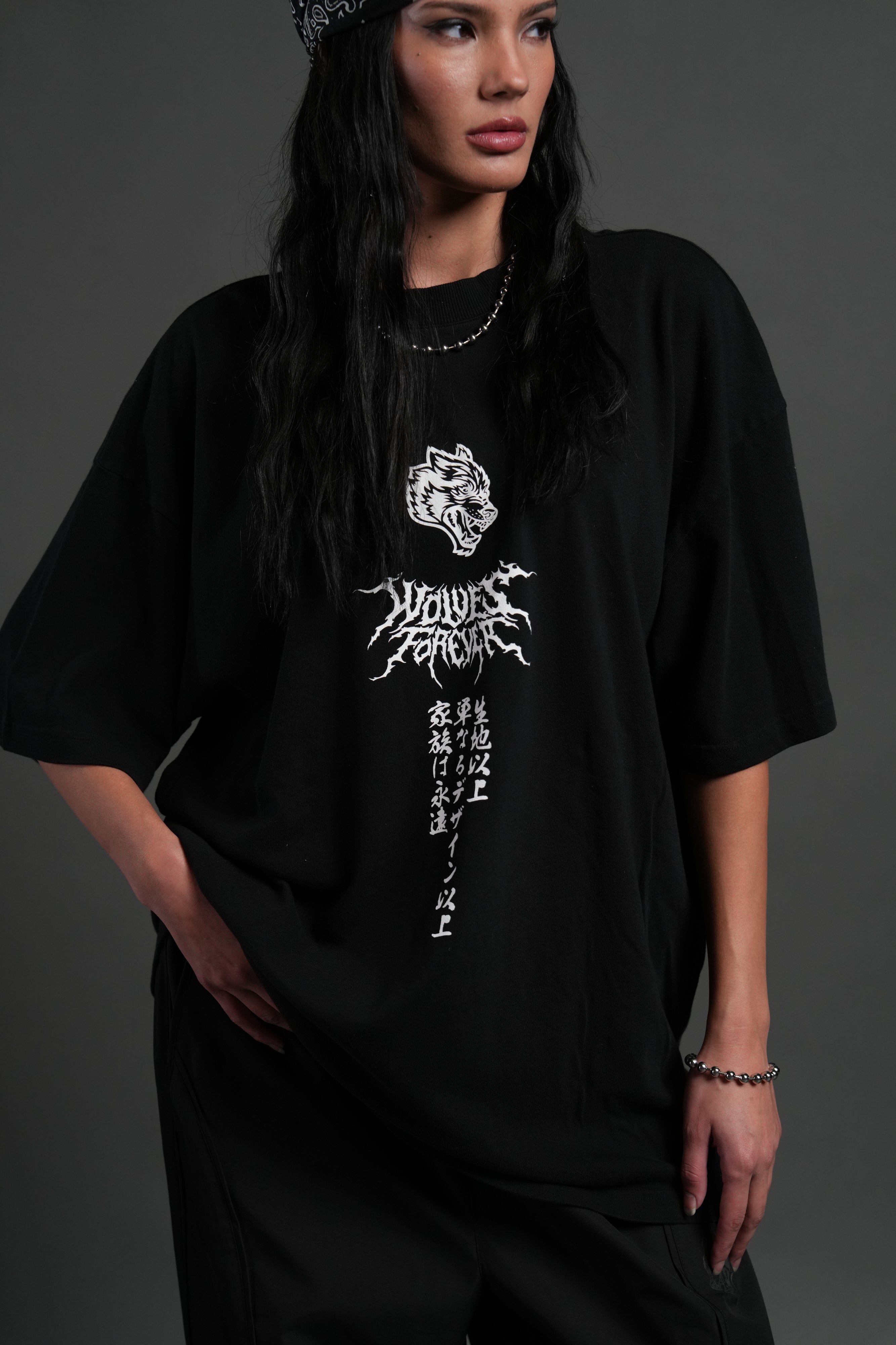 Demon Within "Premium" Oversized Tee in Black