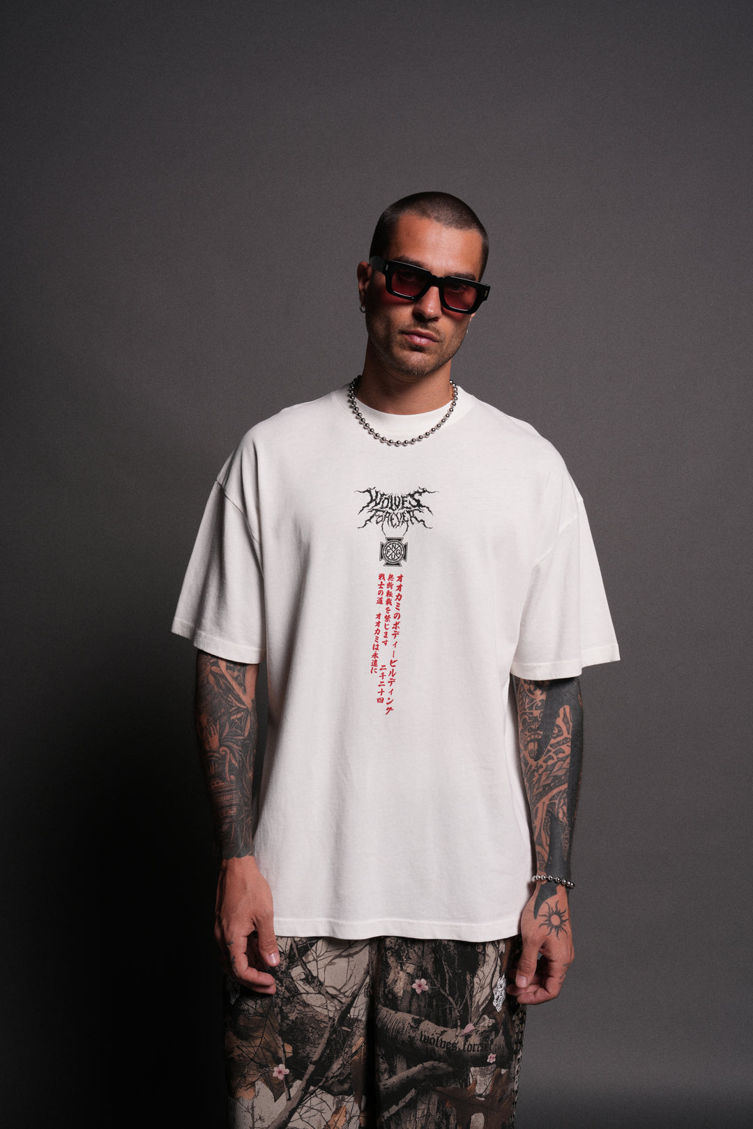Unbreakable Will "Premium" Oversized Tee in Cream