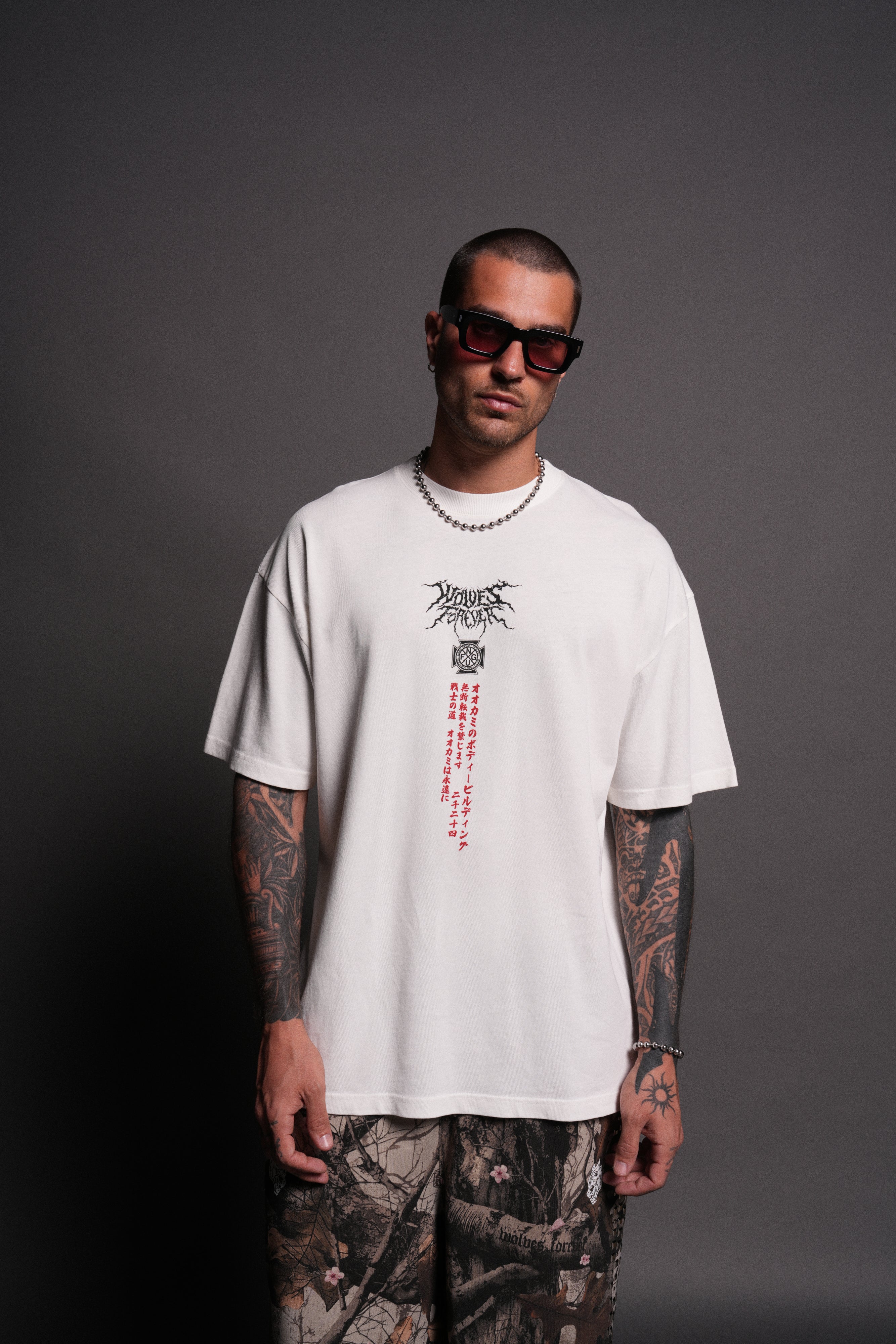 Unbreakable Will "Premium" Oversized Tee in Cream