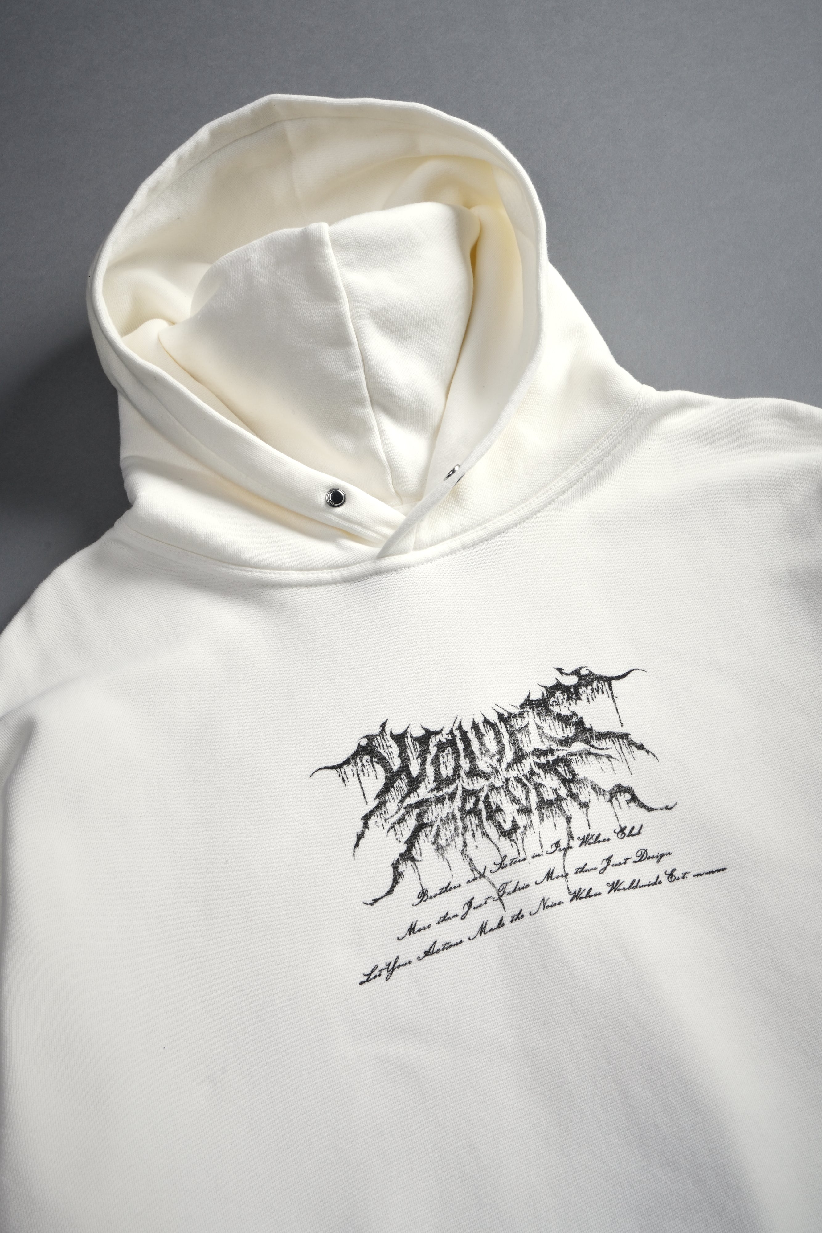 Demon Knight "Pierce" Hoodie in Cream