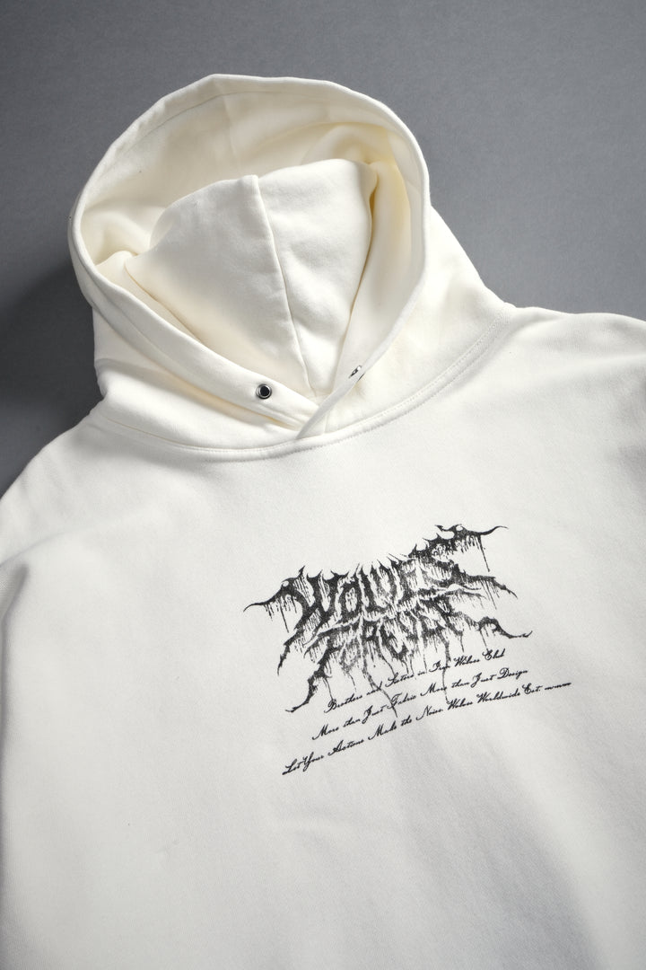 Demon Knight "Pierce" Hoodie in Cream