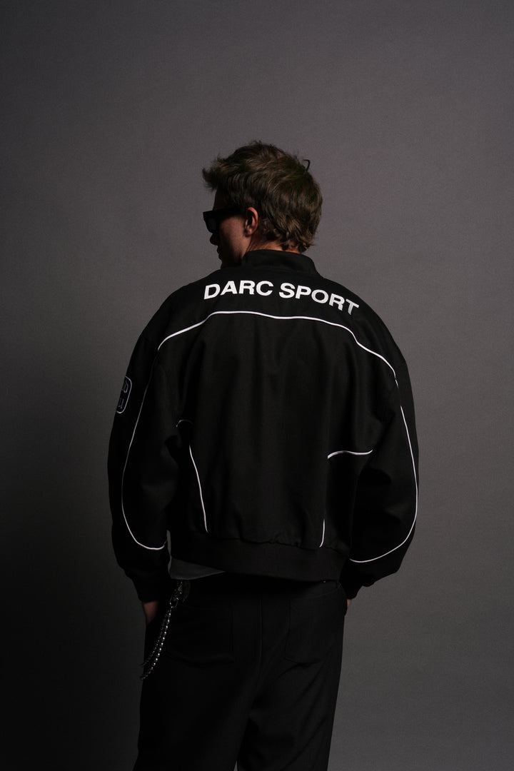 IYKYK Grit Road Racing Jacket in Black/White