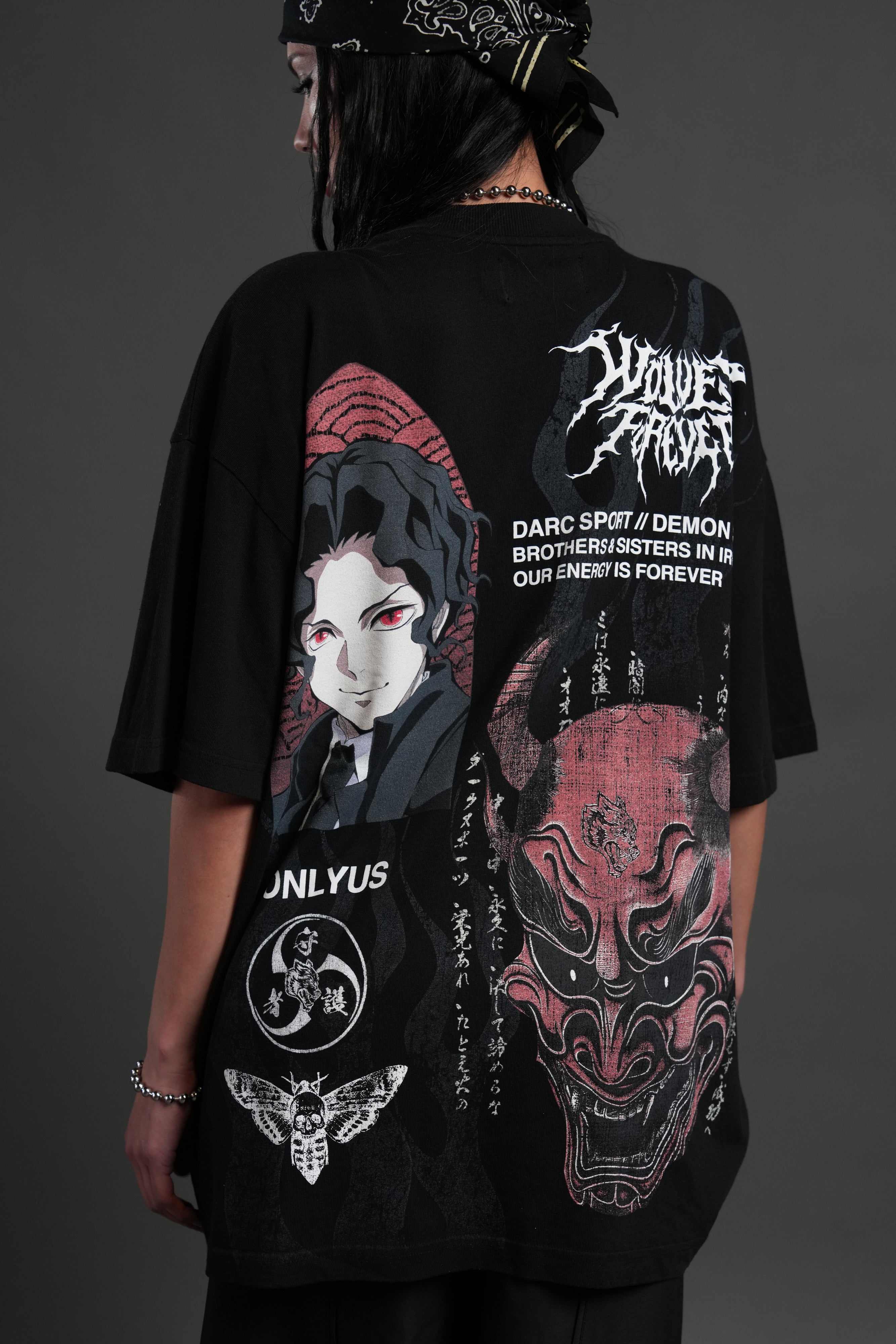Demon Within "Premium" Oversized Tee in Black