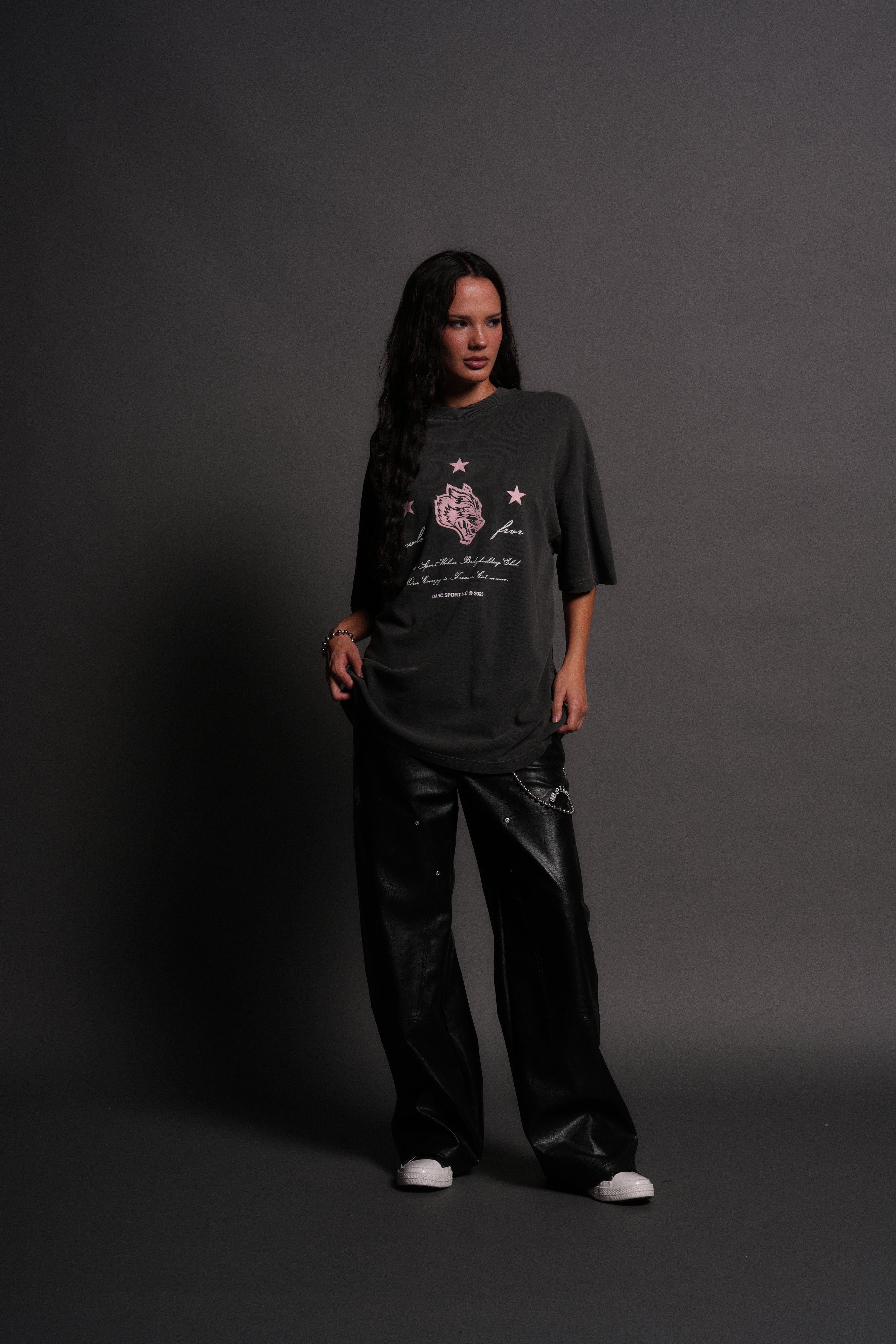 She's a Star Unisex "Premium" Oversized Tee in Wolf Gray