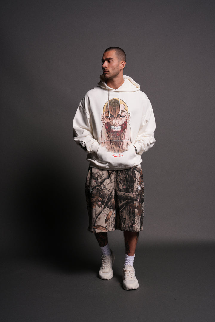Enraged "Grunge" Hoodie in Cream
