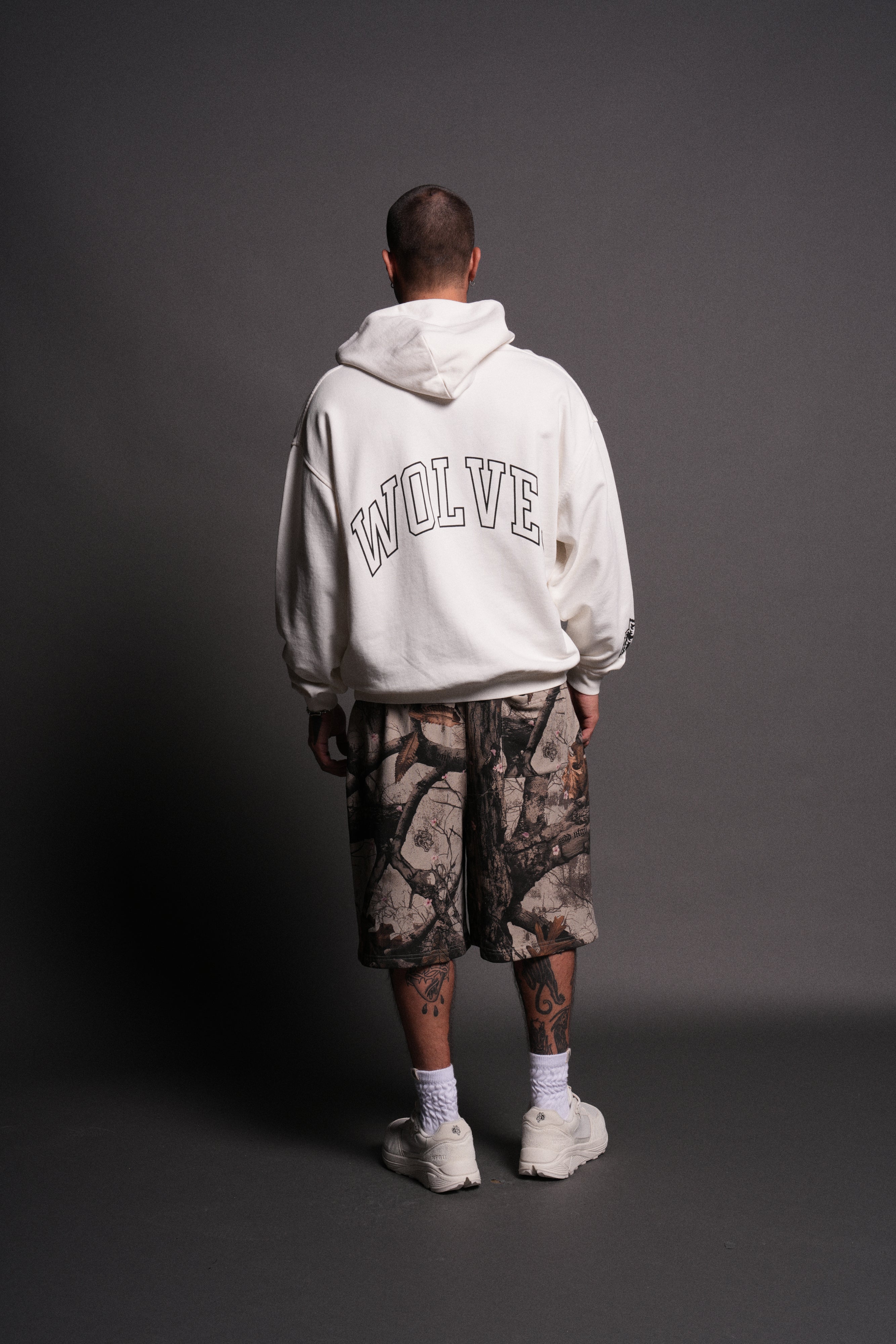 Enraged "Grunge" Hoodie in Cream