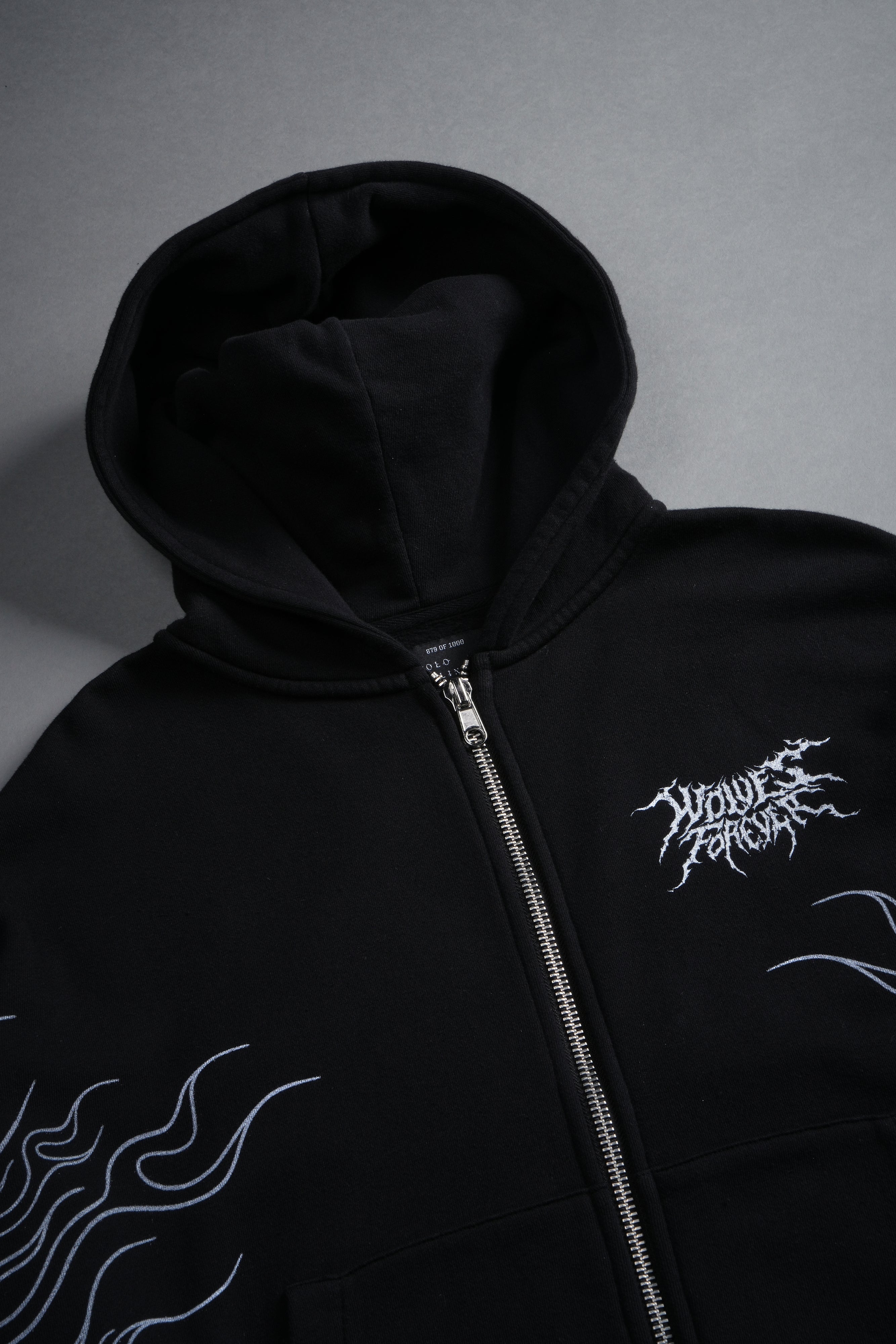 S-Rank Vex Double Zip Hoodie in Black