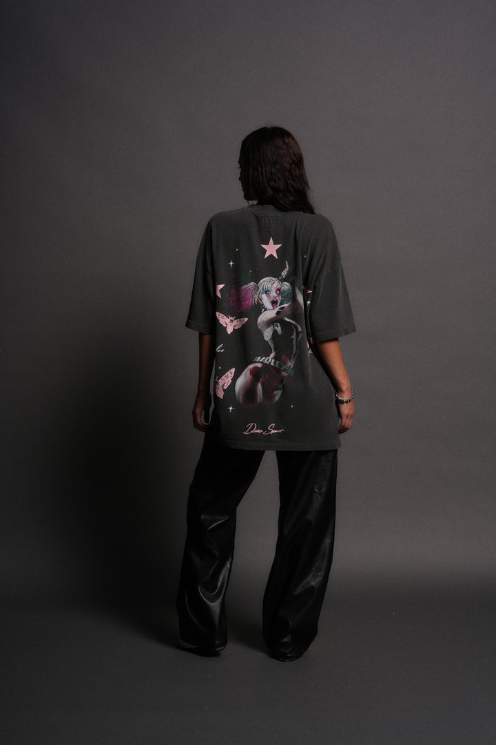 She's a Star Unisex "Premium" Oversized Tee in Wolf Gray