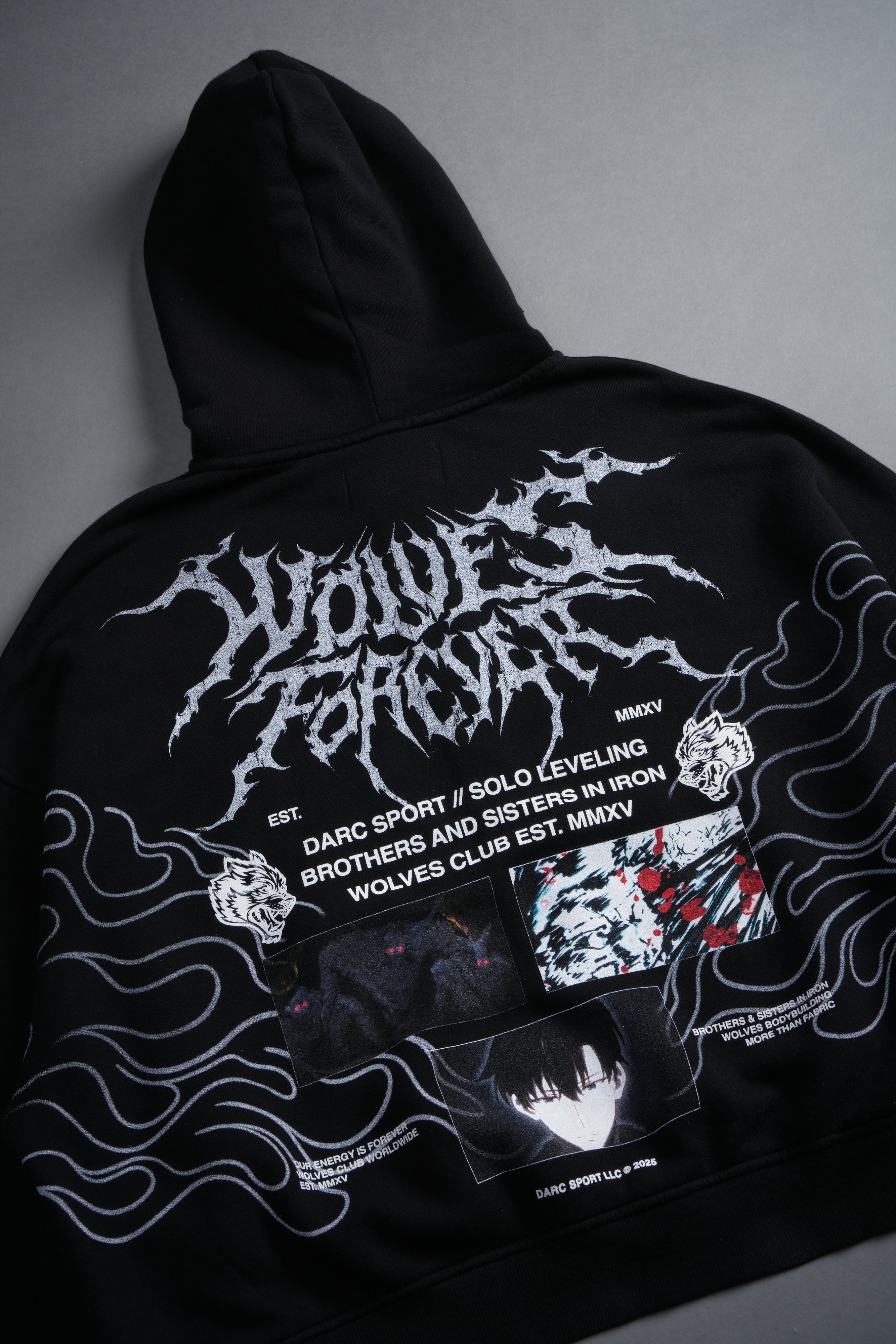 S-Rank Vex Double Zip Hoodie in Black
