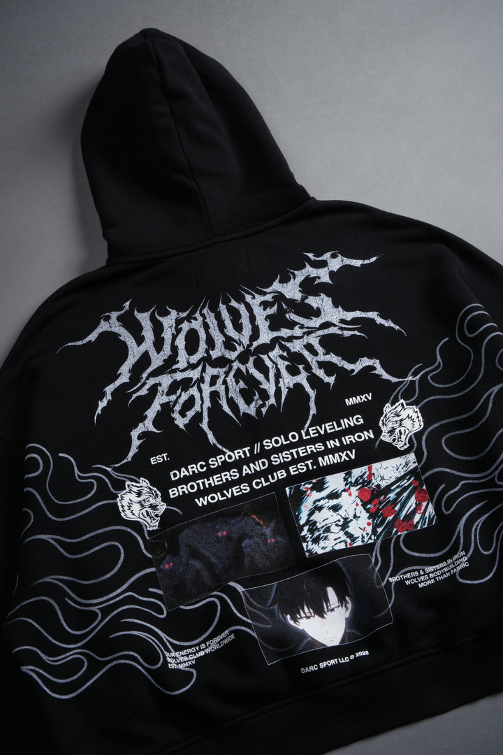 S-Rank Vex Double Zip Hoodie in Black