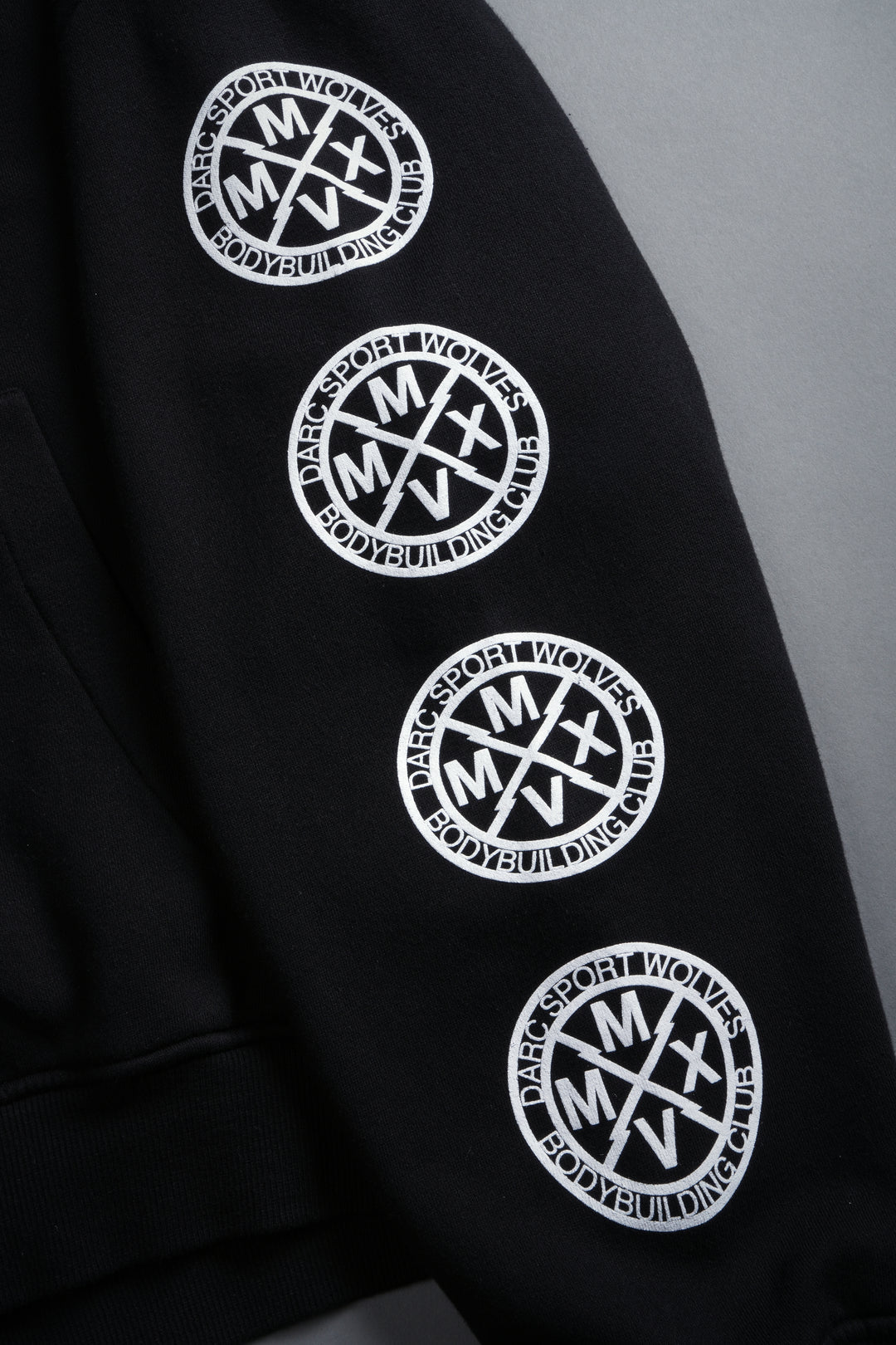 Arise Vex Double Zip Hoodie in Black