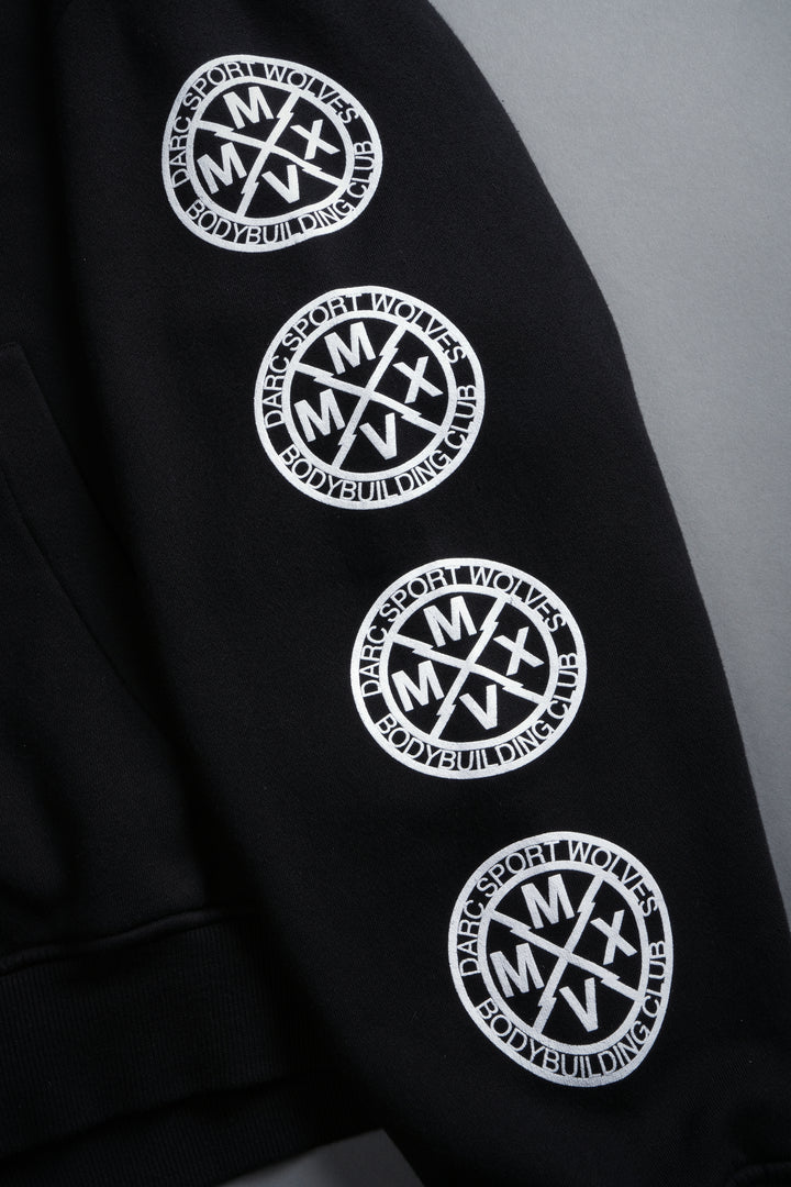 Arise Vex Double Zip Hoodie in Black