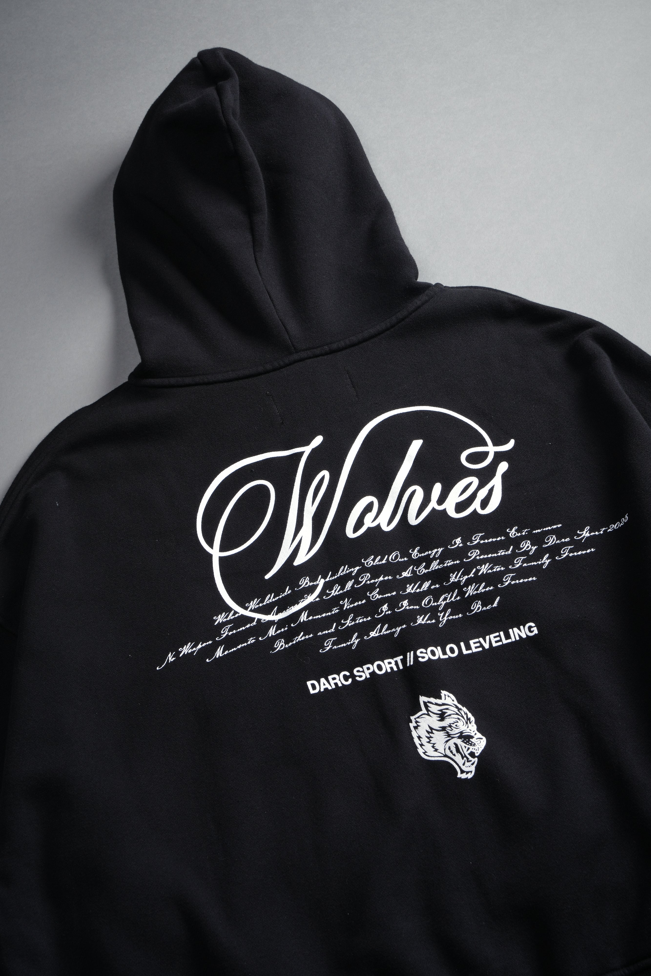 Arise Vex Double Zip Hoodie in Black